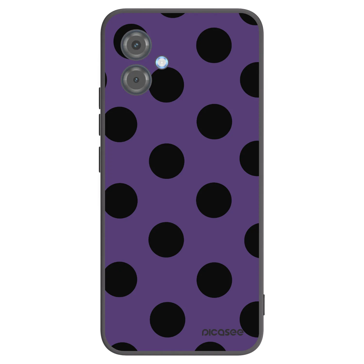 Picasee Μαύρη θήκη σιλικόνης για Motorola Moto G14 - Big flickers 2