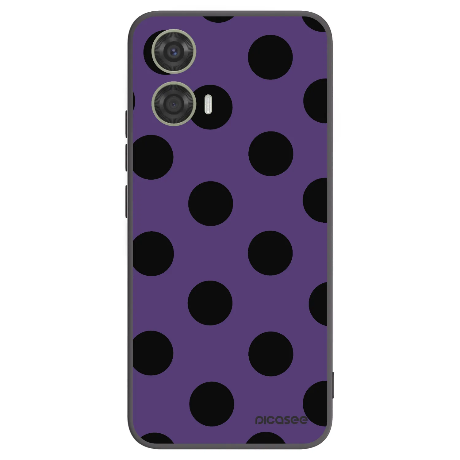Picasee Μαύρη θήκη σιλικόνης για Motorola Moto G24 - Big flickers 2