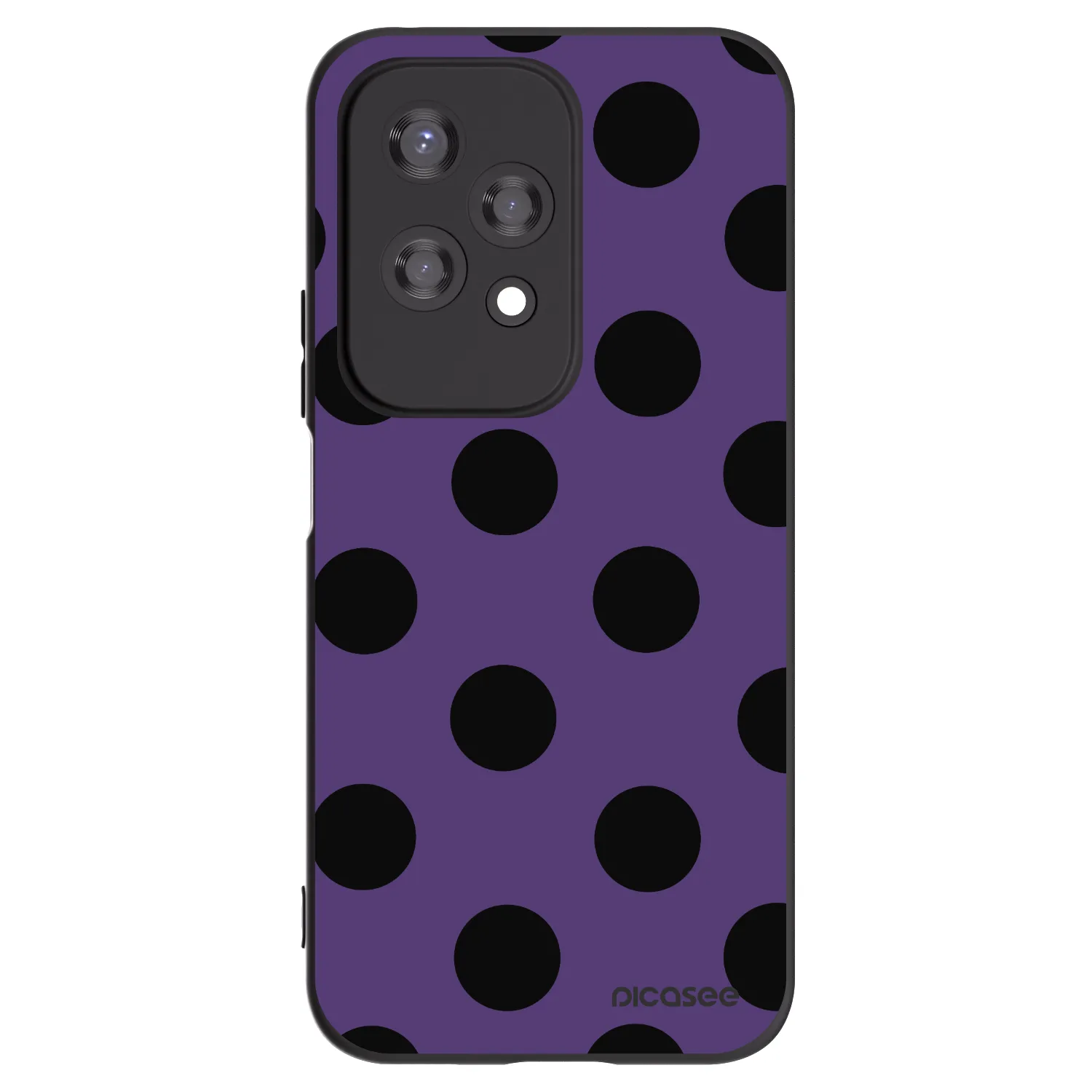 Picasee Μαύρη θήκη σιλικόνης για Honor 200 Lite - Big flickers 2