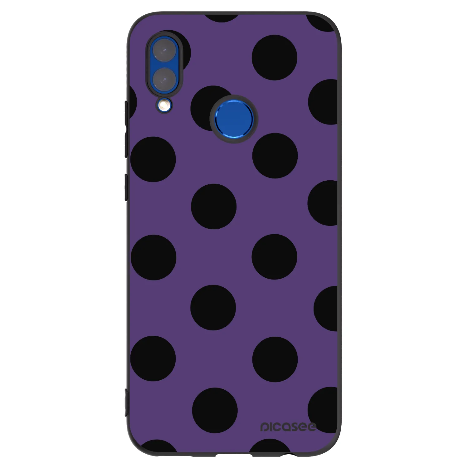 Picasee Μαύρη θήκη σιλικόνης για Honor 10 Lite - Big flickers 2