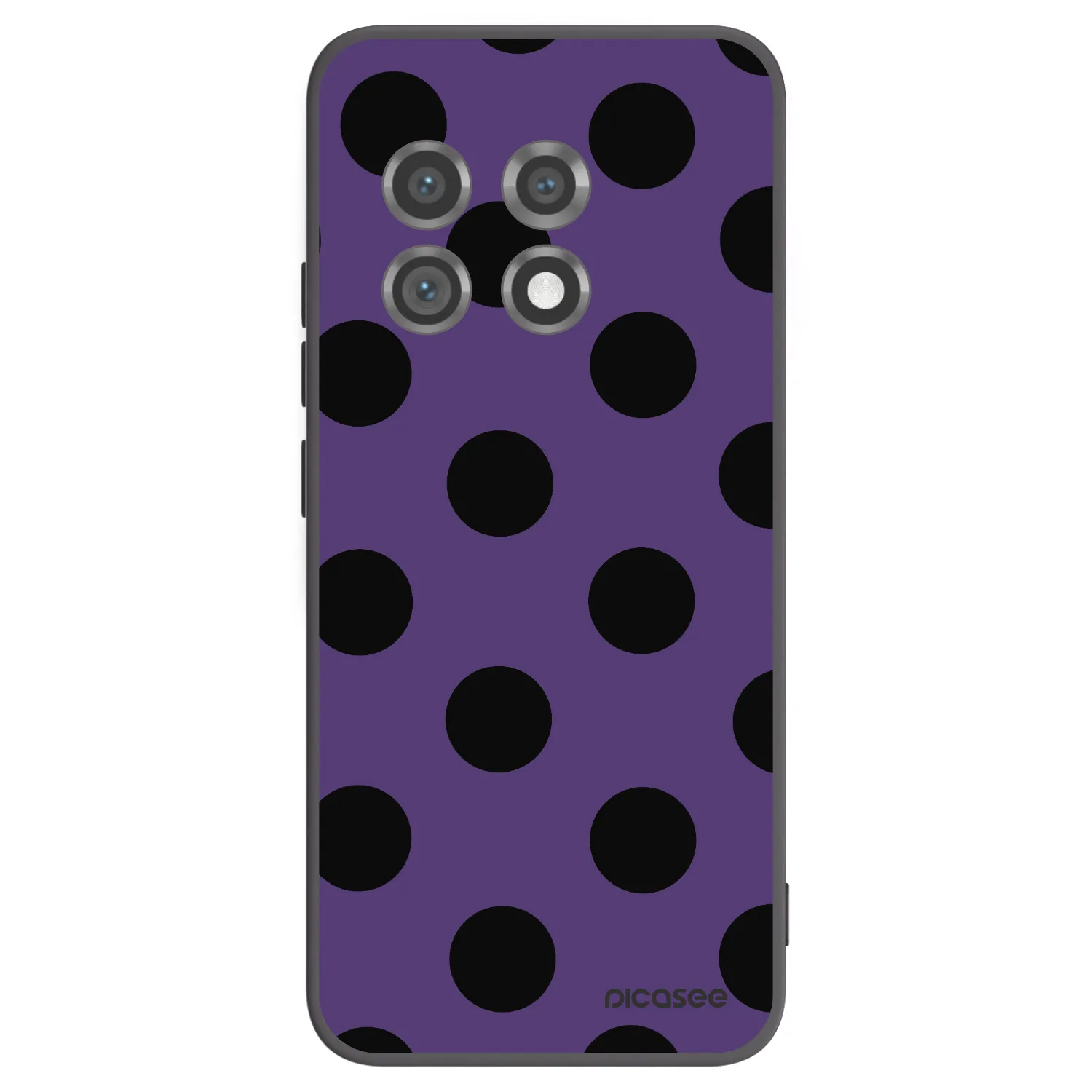 Picasee Μαύρη θήκη σιλικόνης για OnePlus 11 5G - Big flickers 2