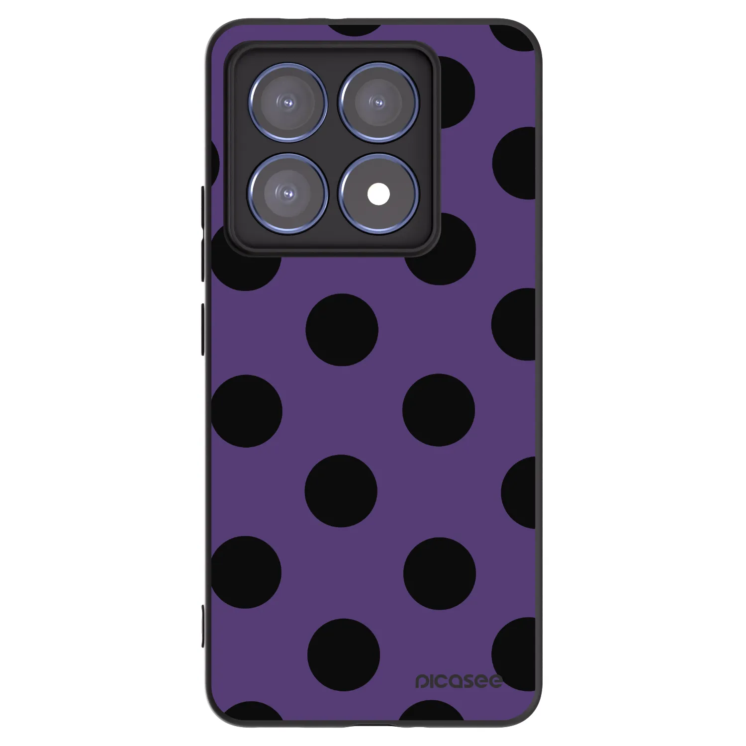 Picasee Μαύρη θήκη σιλικόνης για Xiaomi 14T Pro - Big flickers 2