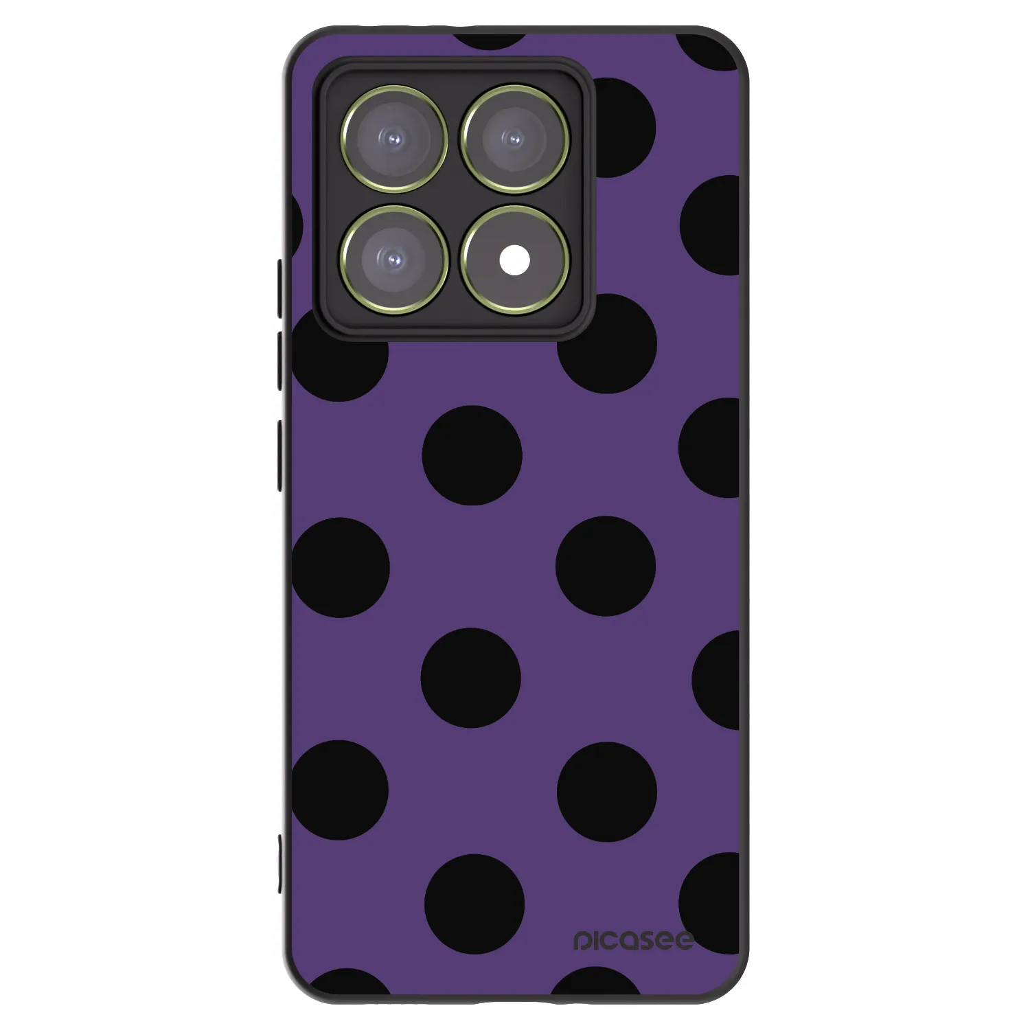Picasee Μαύρη θήκη σιλικόνης για Xiaomi 14T - Big flickers 2