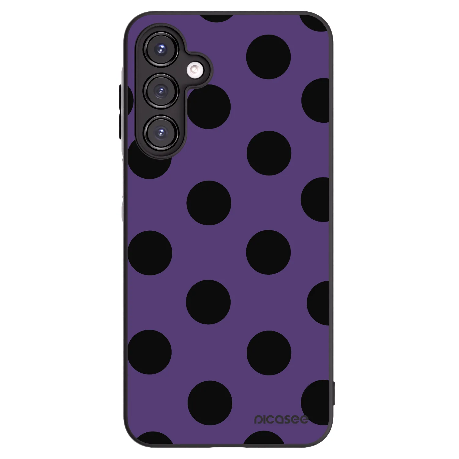 Picasee Μαύρη θήκη σιλικόνης για Samsung Galaxy A16 5G - Big flickers 2