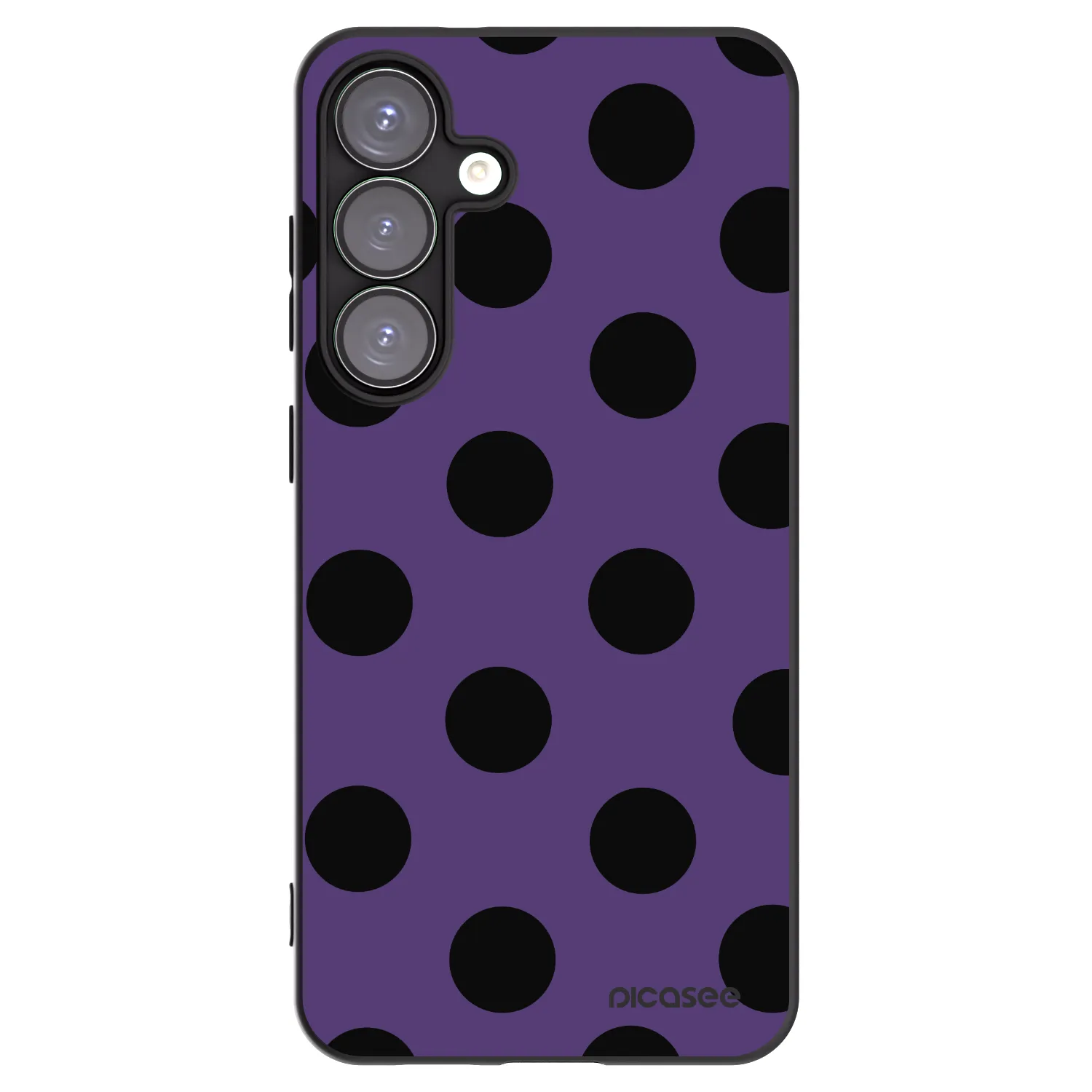 Picasee Μαύρη θήκη σιλικόνης για Samsung Galaxy S25+ 5G - Big flickers 2