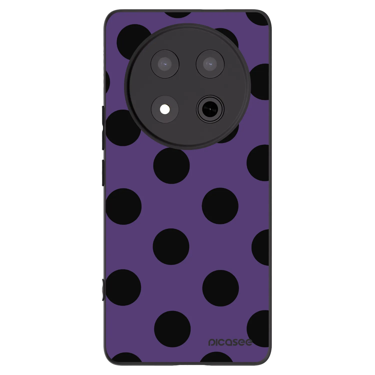 Picasee Μαύρη θήκη σιλικόνης για Honor Magic7 Lite 5G - Big flickers 2