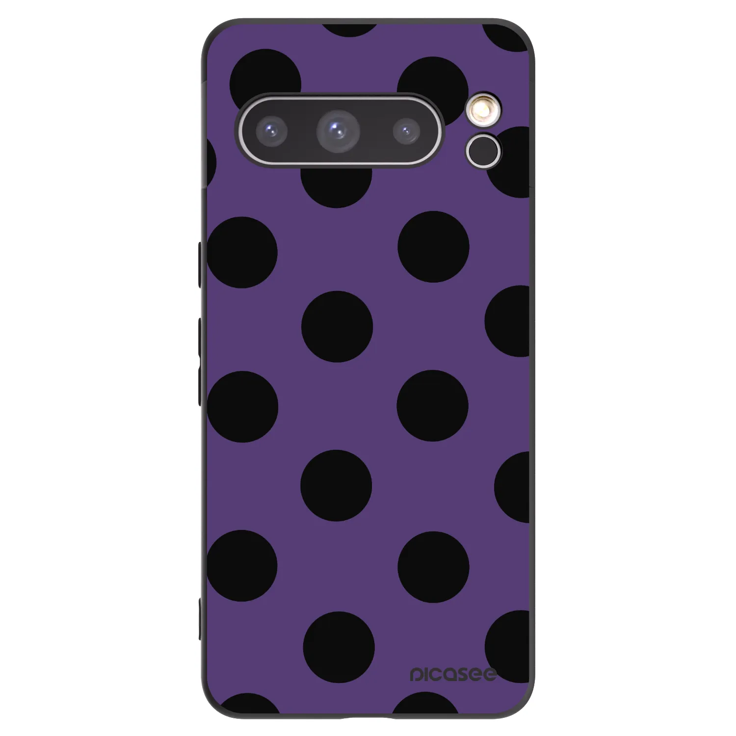 Picasee Μαύρη θήκη σιλικόνης για Google Pixel 8 Pro - Big flickers 2