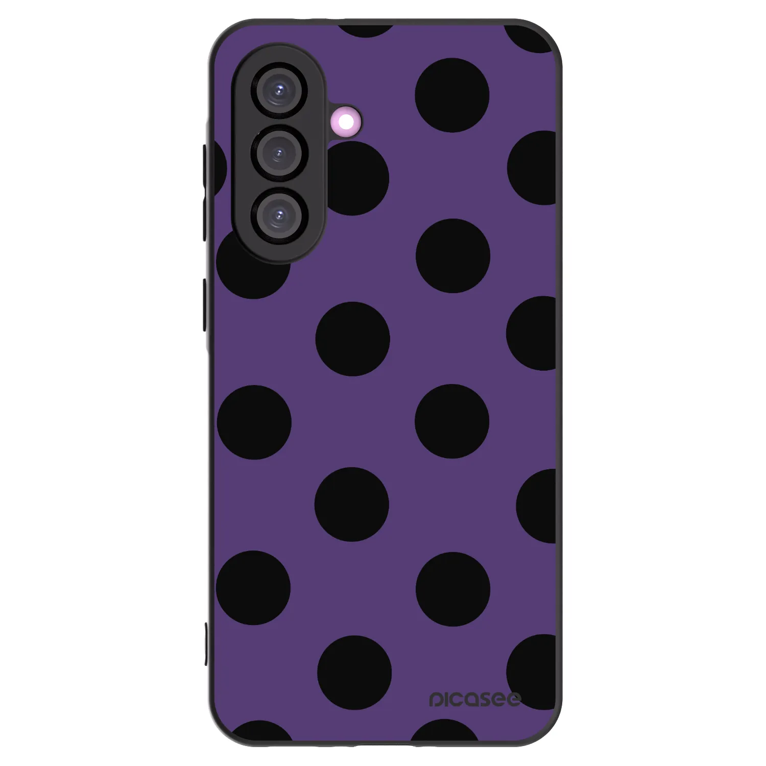 Picasee Μαύρη θήκη σιλικόνης για Samsung Galaxy A36 5G - Big flickers 2