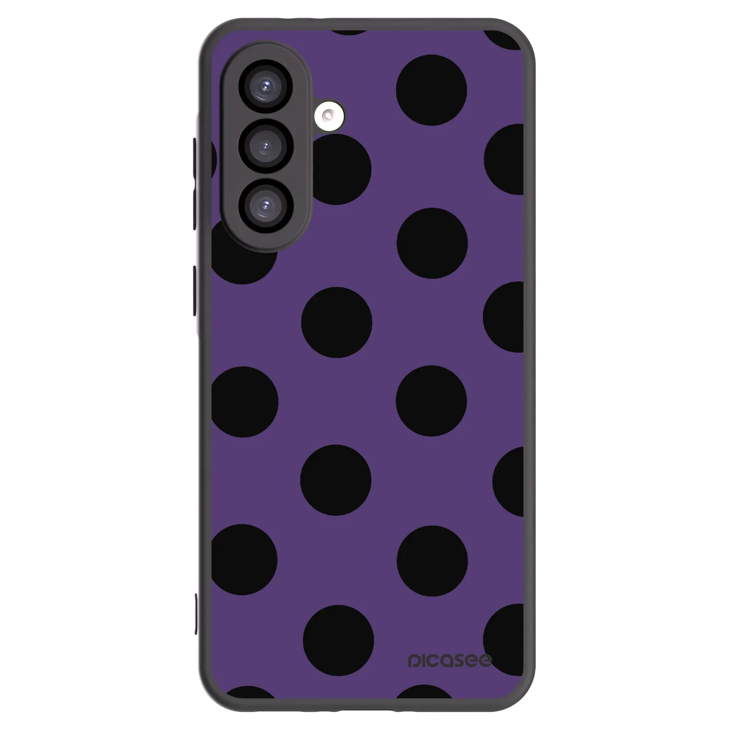 Picasee Μαύρη θήκη σιλικόνης για Samsung Galaxy A26 5G A266B - Big flickers 2