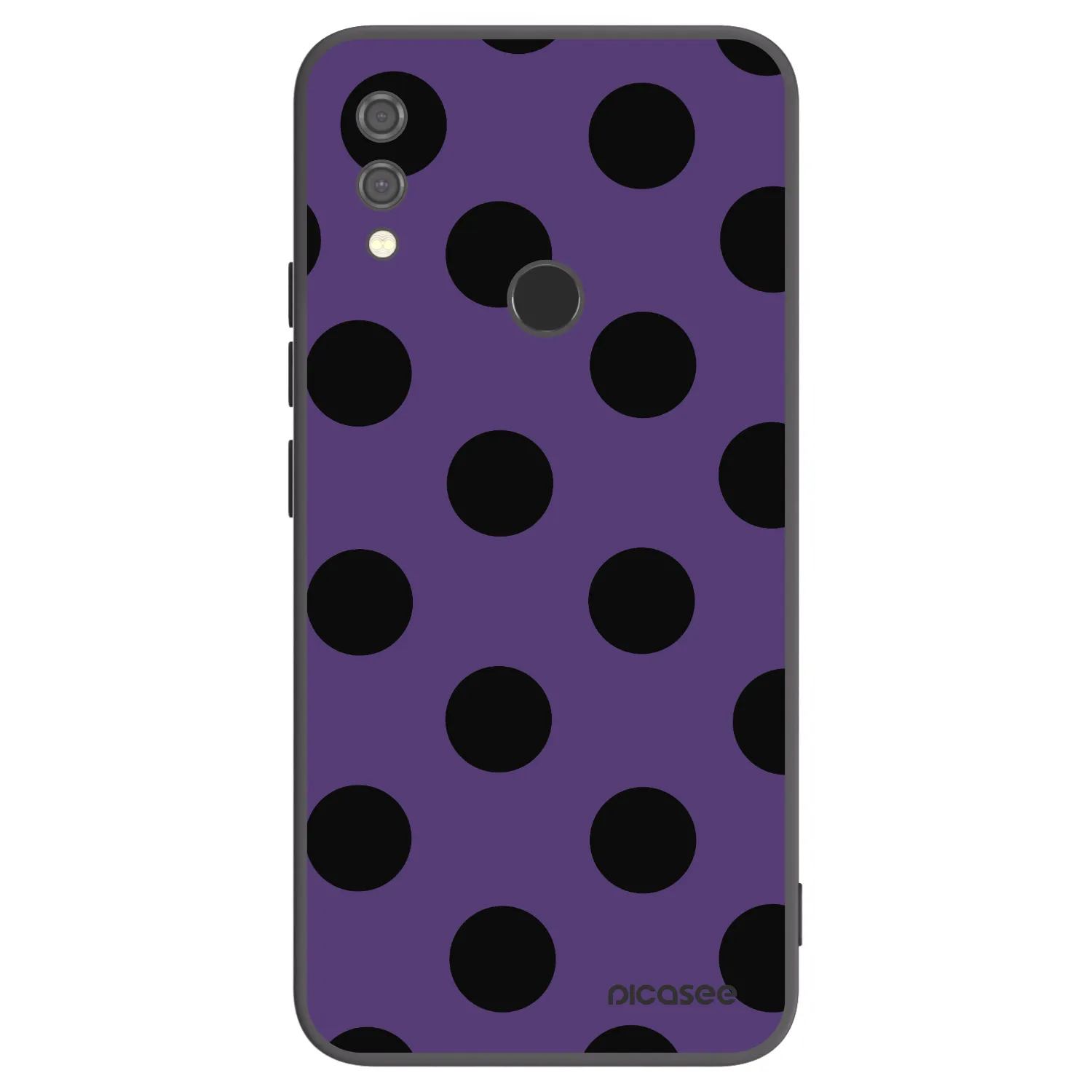 Picasee Μαύρη θήκη σιλικόνης για Xiaomi Redmi Note 7 - Big flickers 2