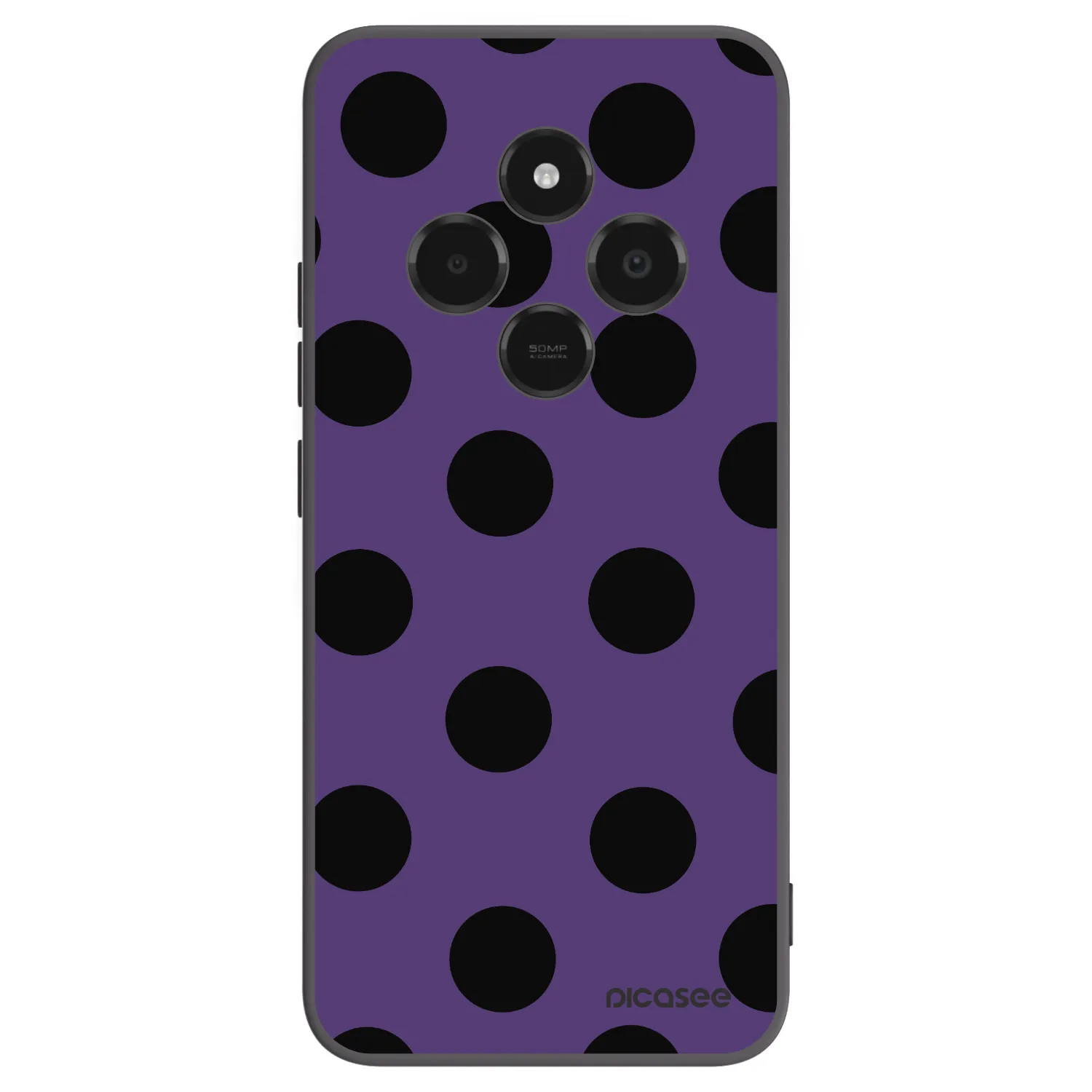 Picasee Μαύρη θήκη σιλικόνης για Xiaomi Poco C75 - Big flickers 2