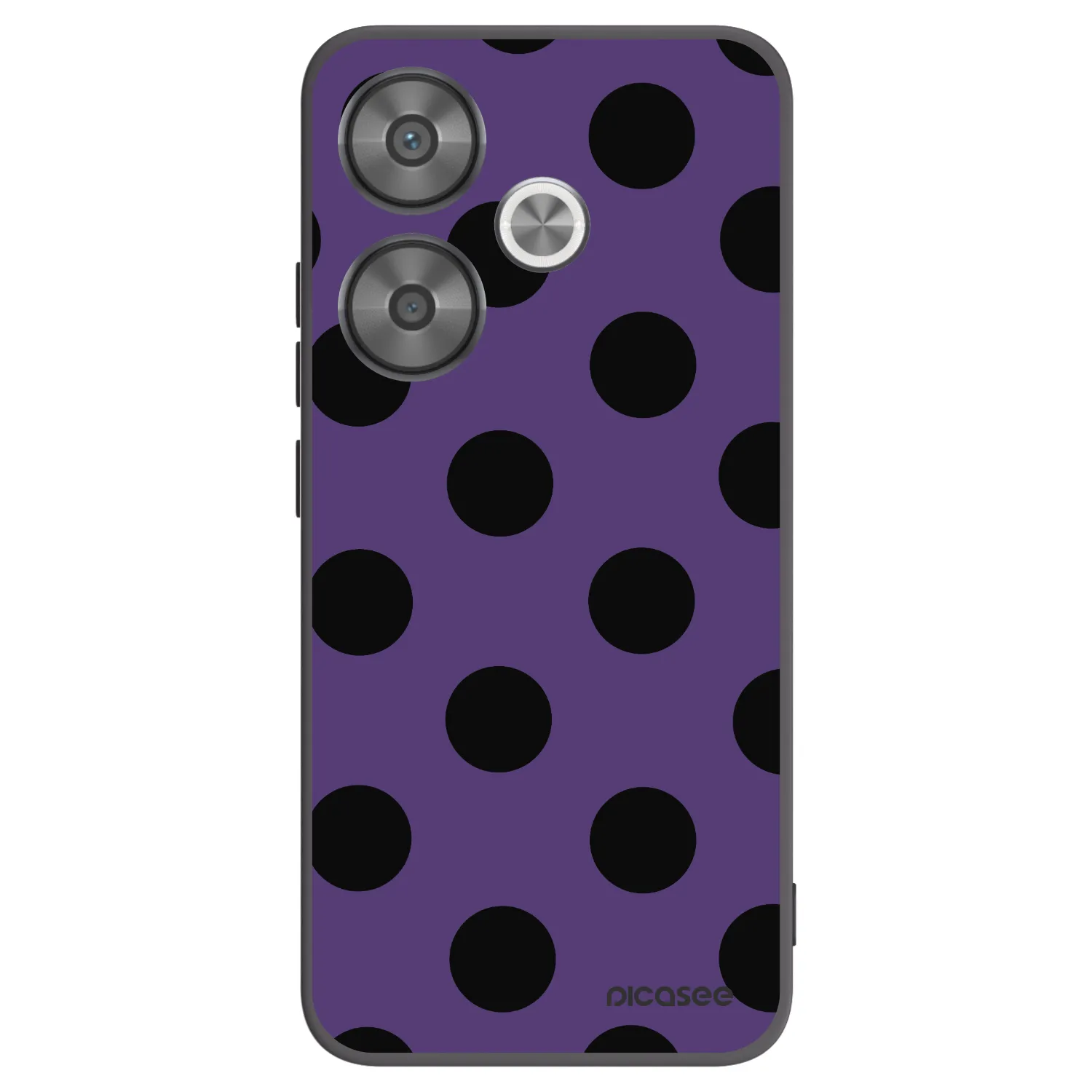 Picasee Μαύρη θήκη σιλικόνης για Xiaomi Poco F6 - Big flickers 2