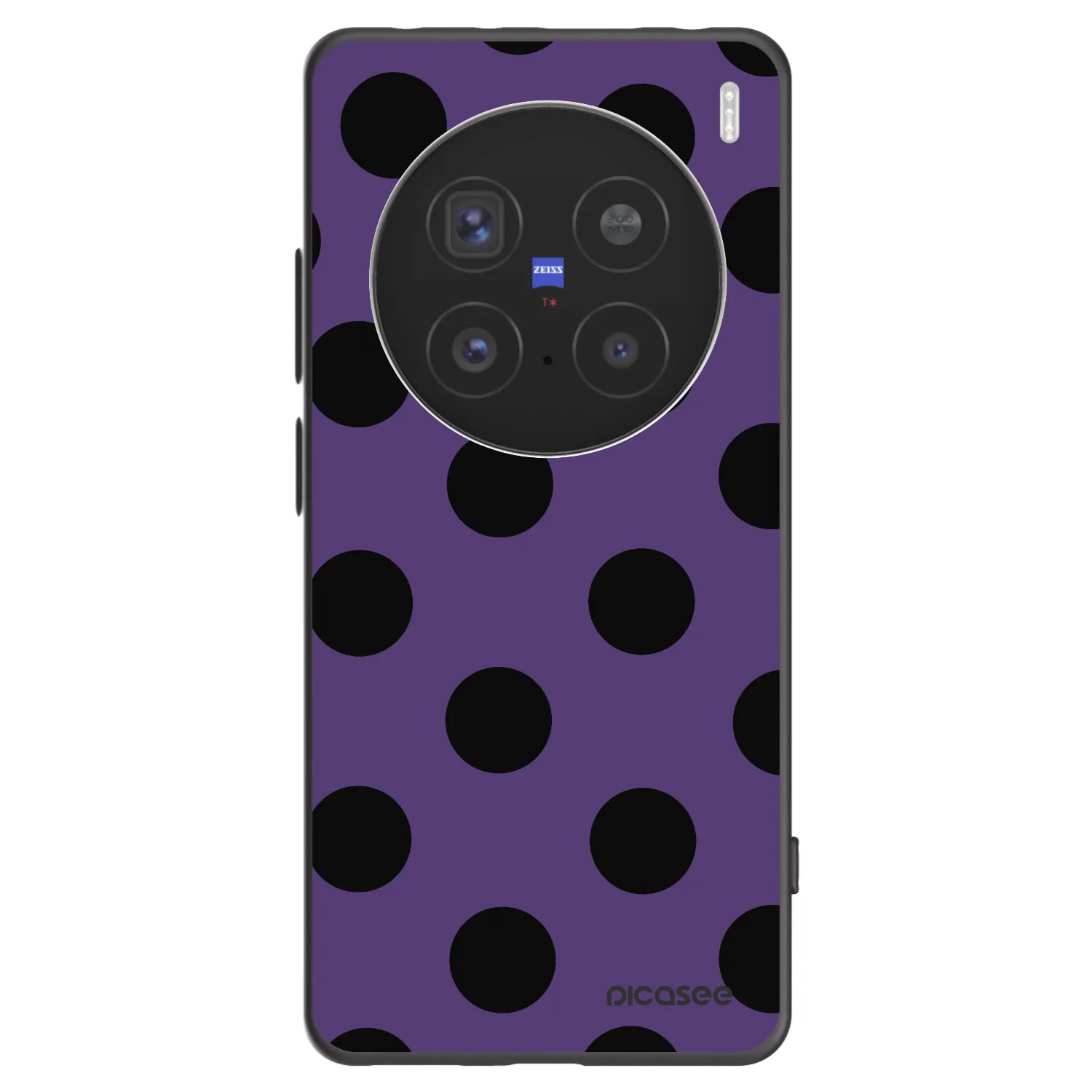 Picasee Μαύρη θήκη σιλικόνης για Vivo X200 Pro - Big flickers 2