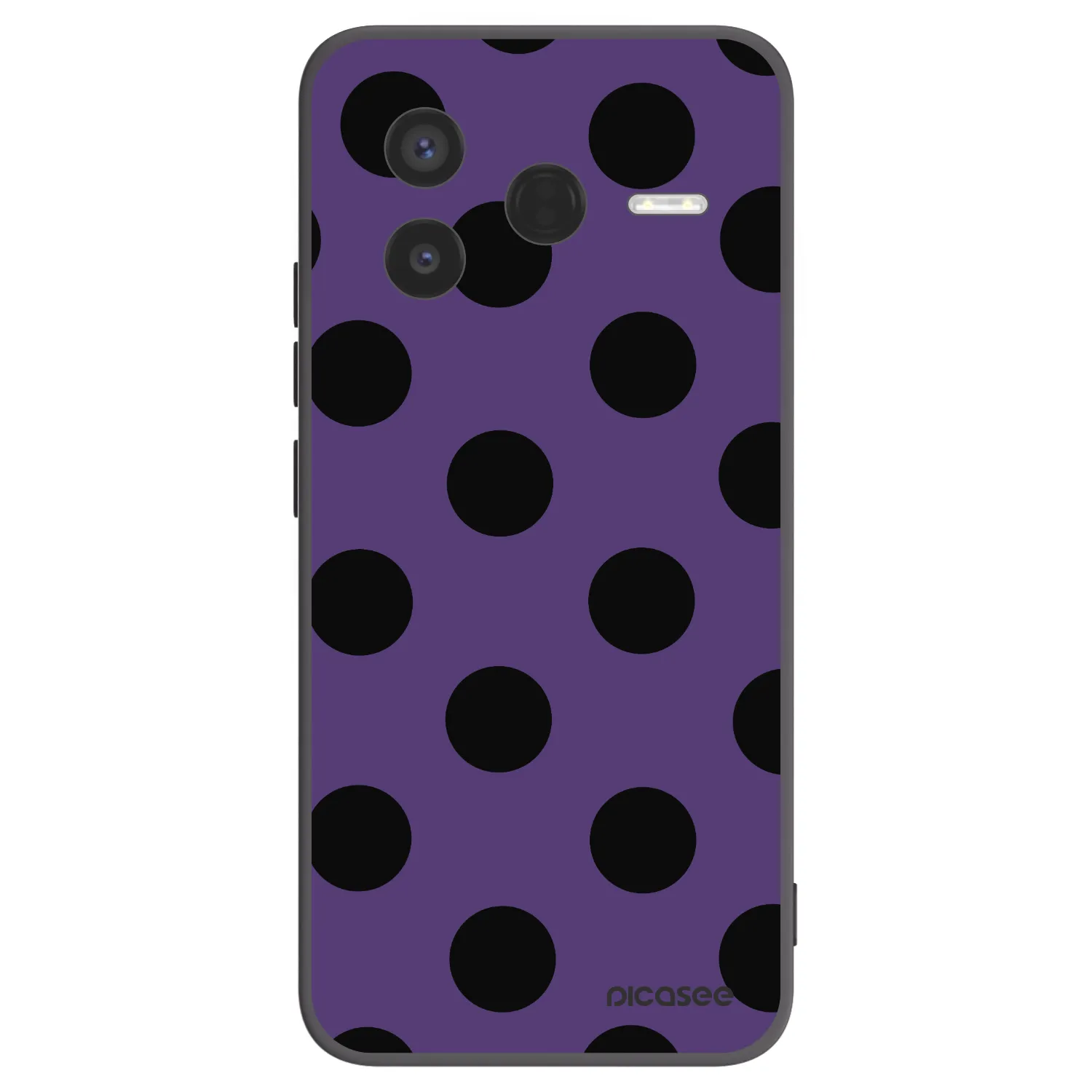 Picasee Μαύρη θήκη σιλικόνης για Xiaomi Poco F7 Pro 5G - Big flickers 2