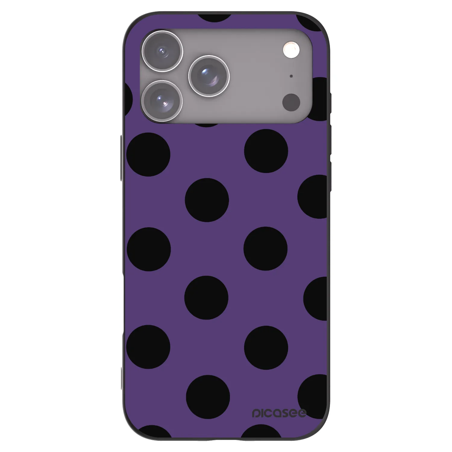 Picasee Μαύρη θήκη σιλικόνης για Apple iPhone 17 Pro Max - Big flickers 2