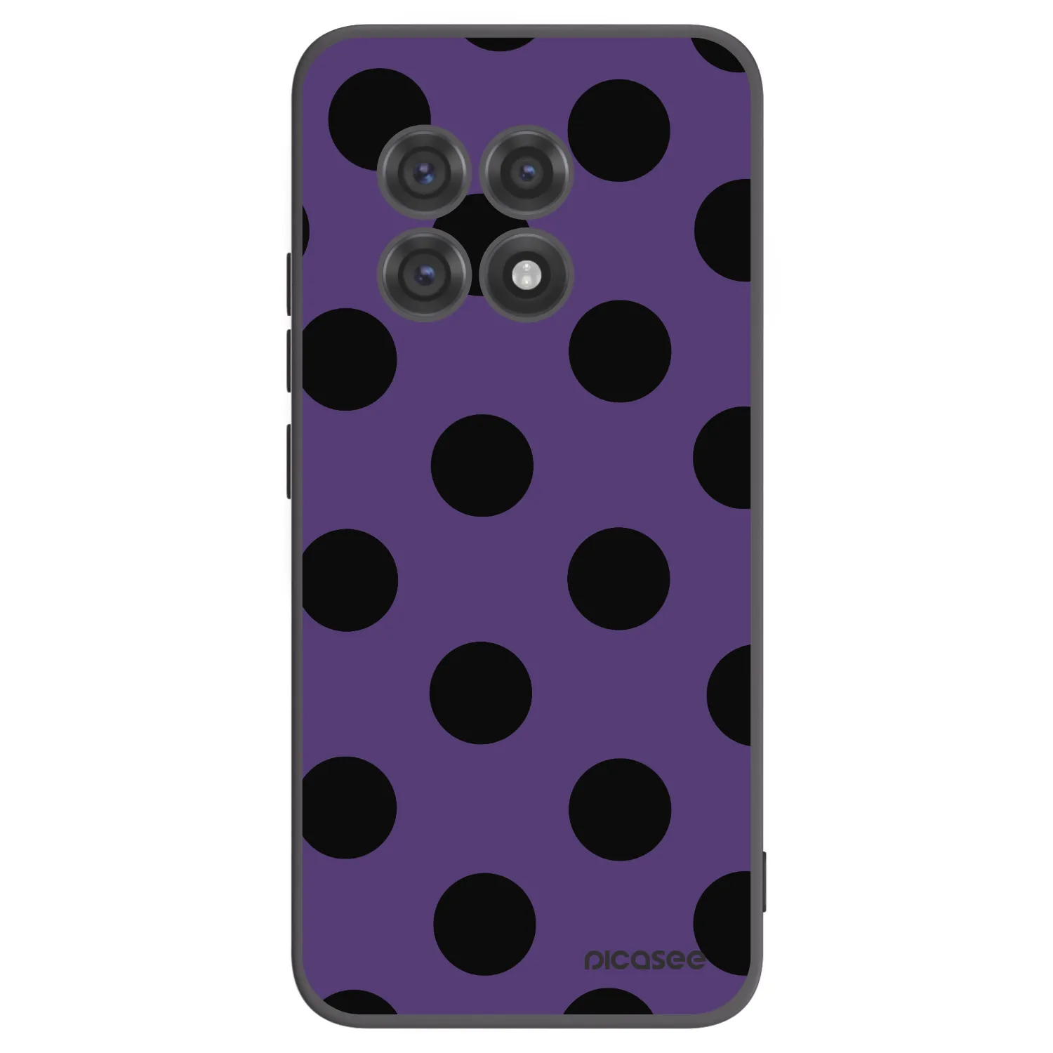 Picasee Μαύρη θήκη σιλικόνης για OnePlus 13R 5G - Big flickers 2