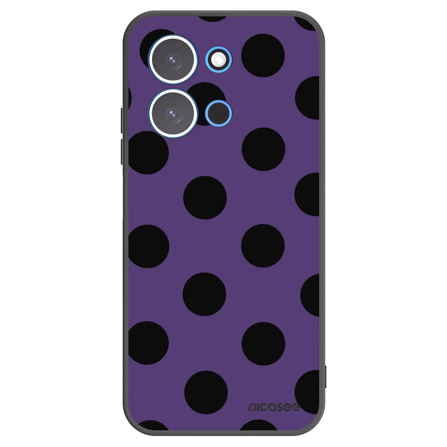 Picasee Μαύρη θήκη σιλικόνης για Xiaomi Redmi 15C 4G - Big flickers 2