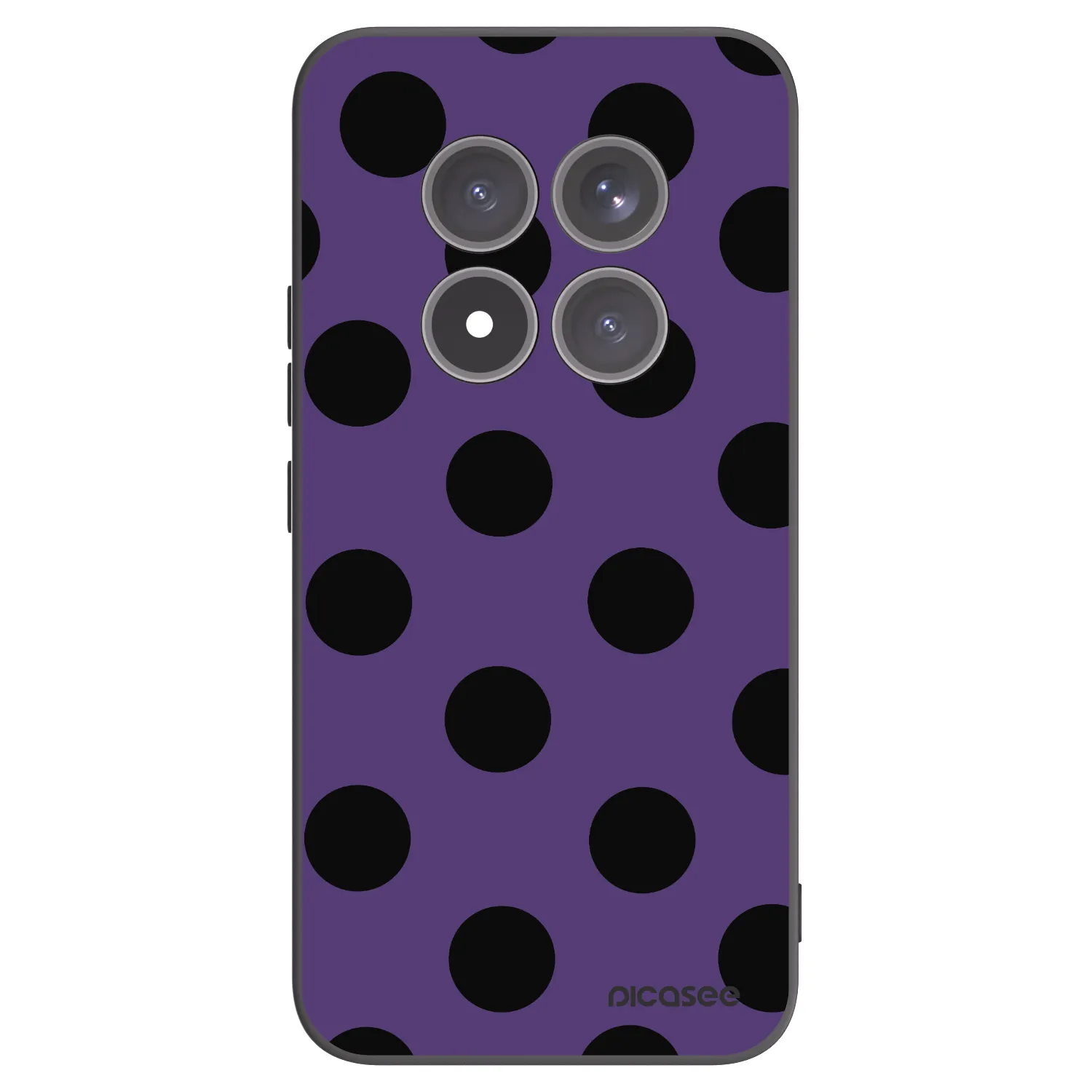 Picasee Μαύρη θήκη σιλικόνης για Xiaomi Redmi Note 15 Pro+ - Big flickers 2