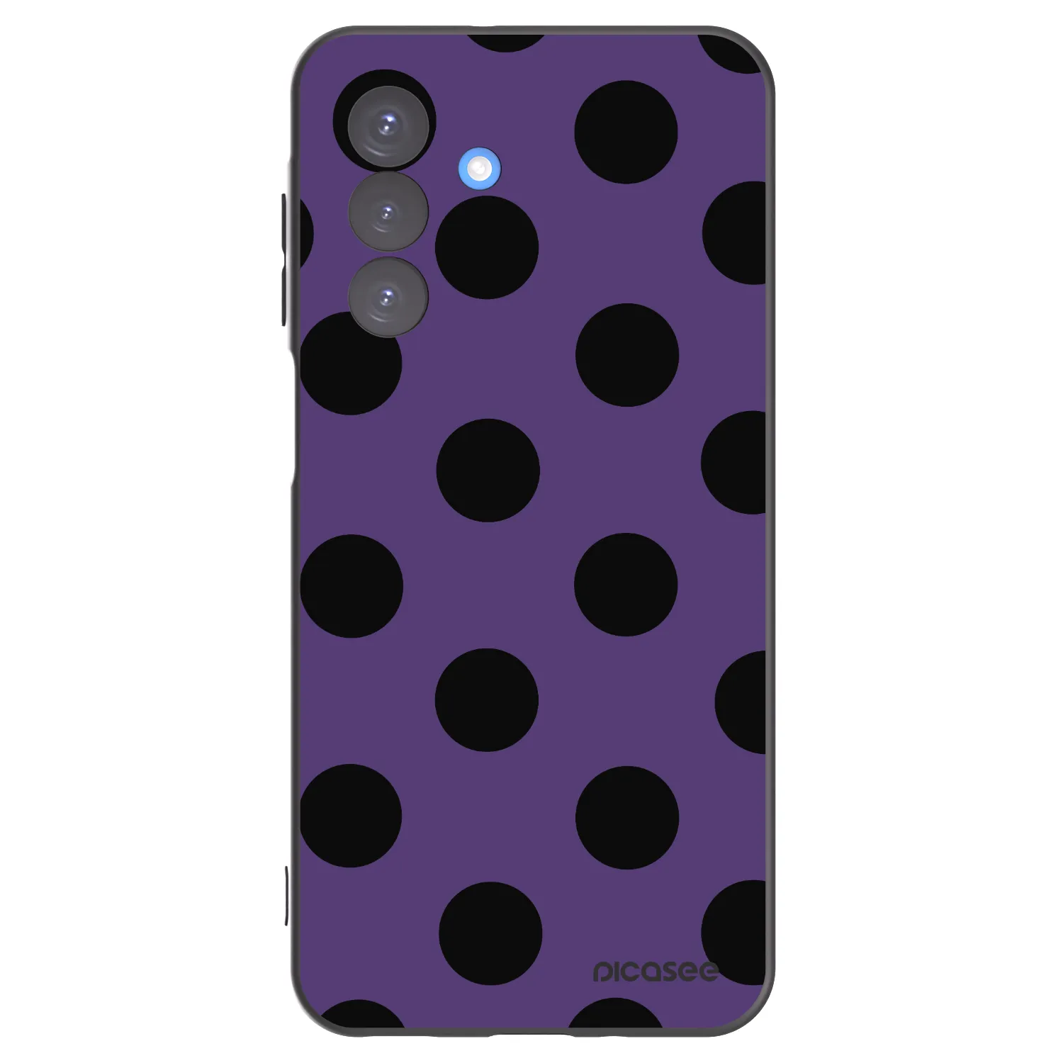 Picasee Μαύρη θήκη σιλικόνης για Samsung Galaxy A17 5G - Big flickers 2