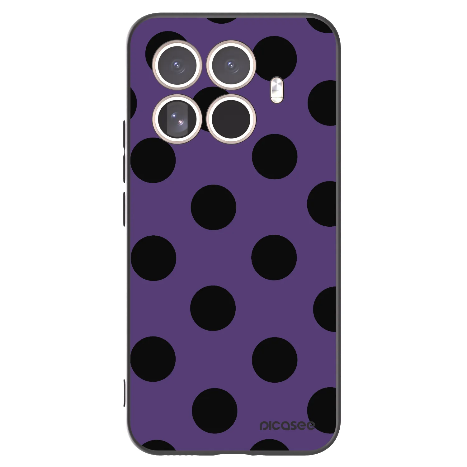 Picasee Μαύρη θήκη σιλικόνης για Xiaomi 15T Pro - Big flickers 2