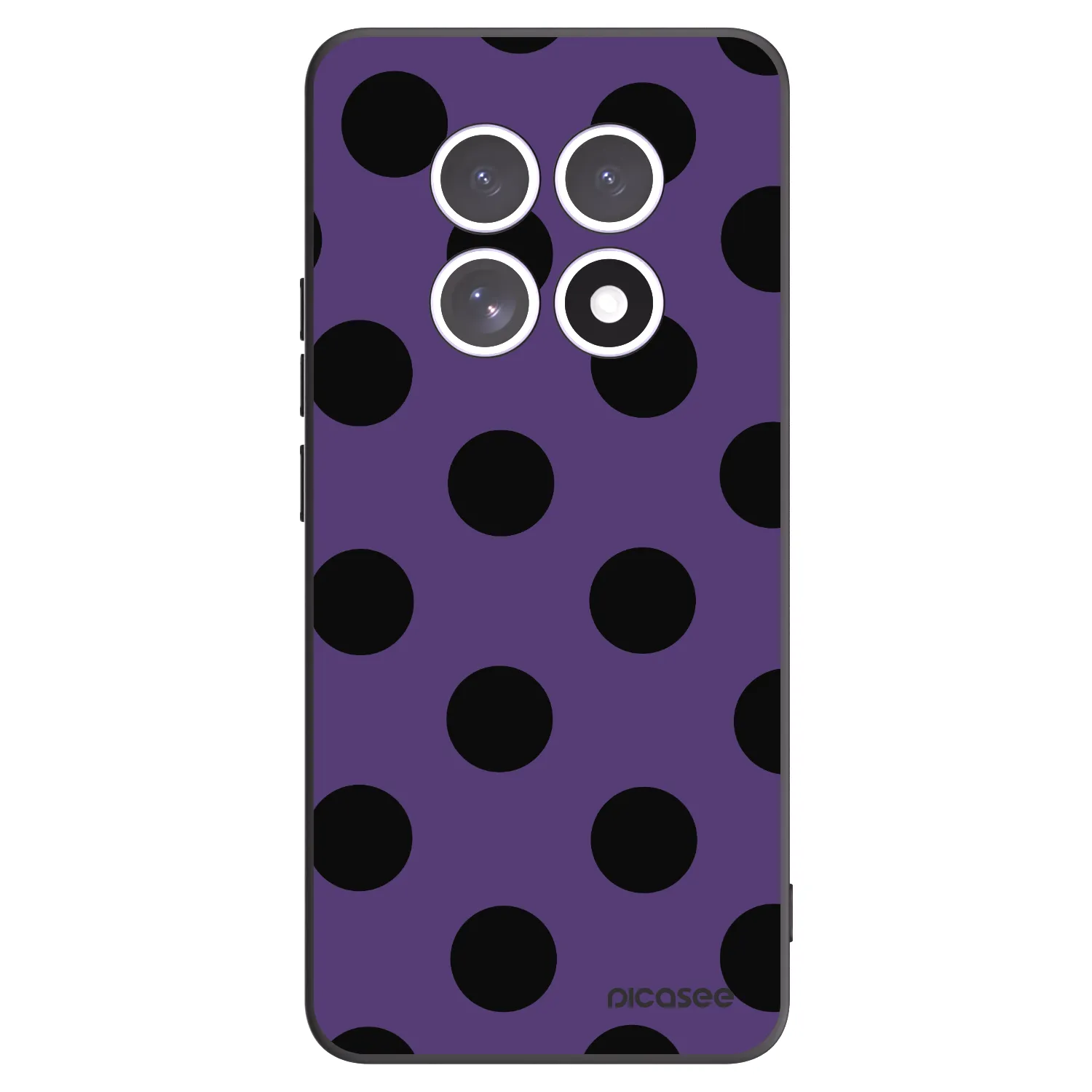 Picasee Μαύρη θήκη σιλικόνης για Xiaomi Redmi Note 15 4G - Big flickers 2