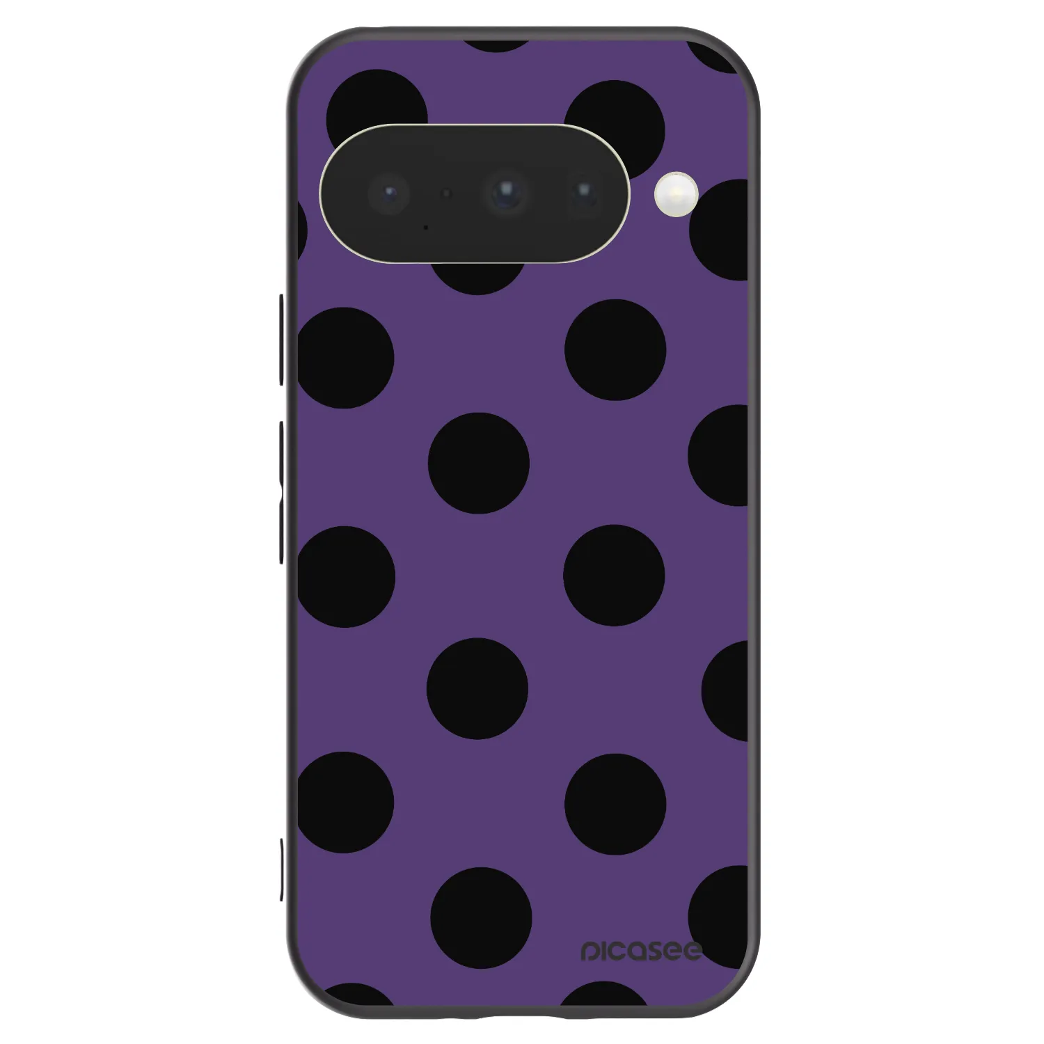 Picasee Μαύρη θήκη σιλικόνης για Google Pixel 10 - Big flickers 2