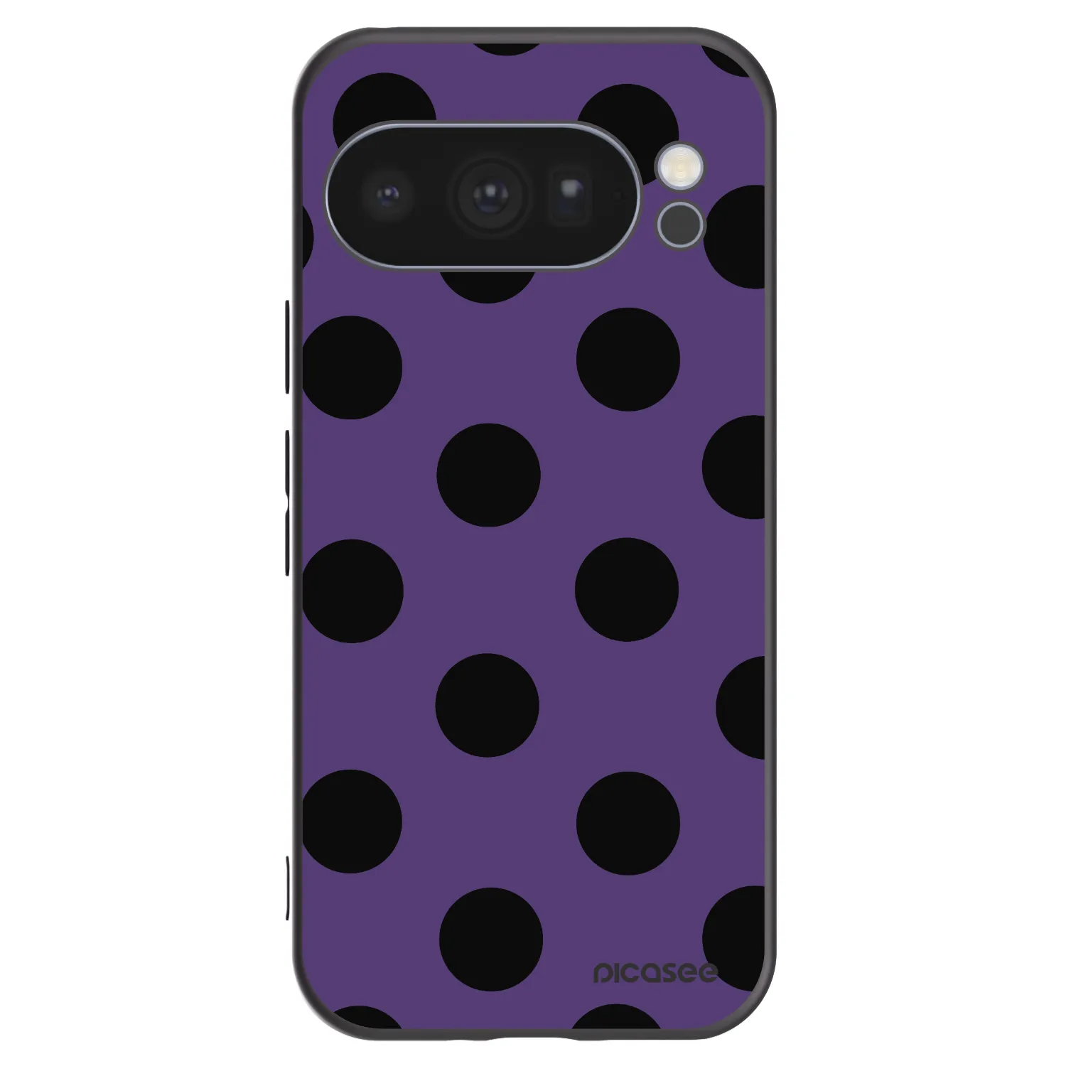 Picasee Μαύρη θήκη σιλικόνης για Google Pixel 10 Pro - Big flickers 2