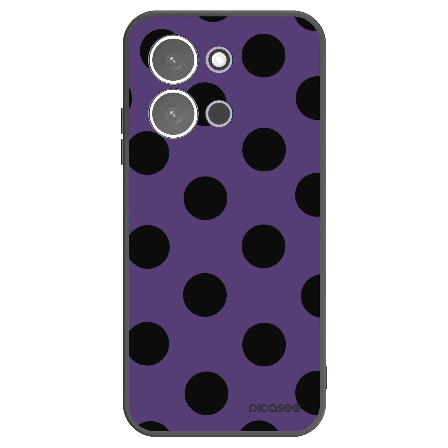 Picasee Μαύρη θήκη σιλικόνης για Xiaomi Redmi 15C 5G - Big flickers 2