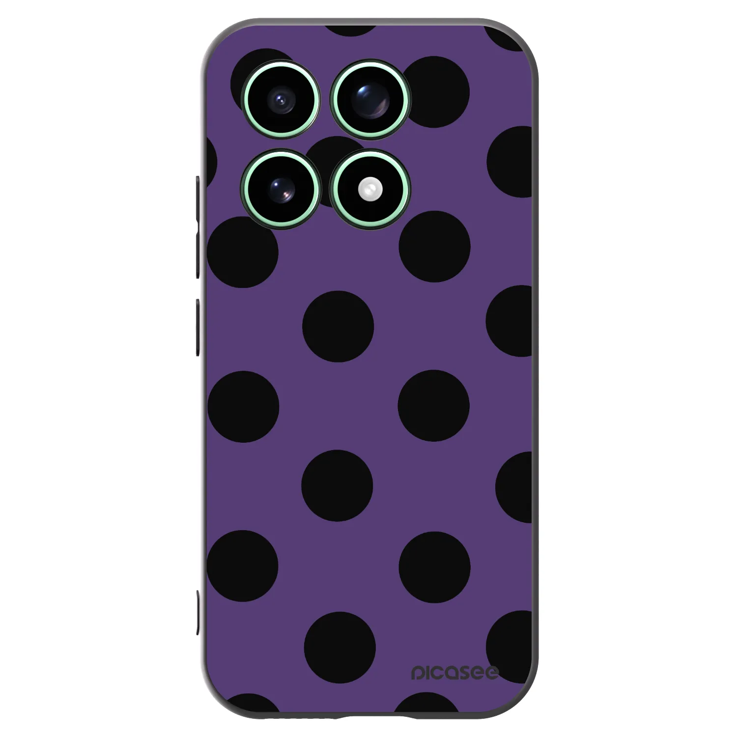 Picasee Μαύρη θήκη σιλικόνης για Xiaomi 17 - Big flickers 2