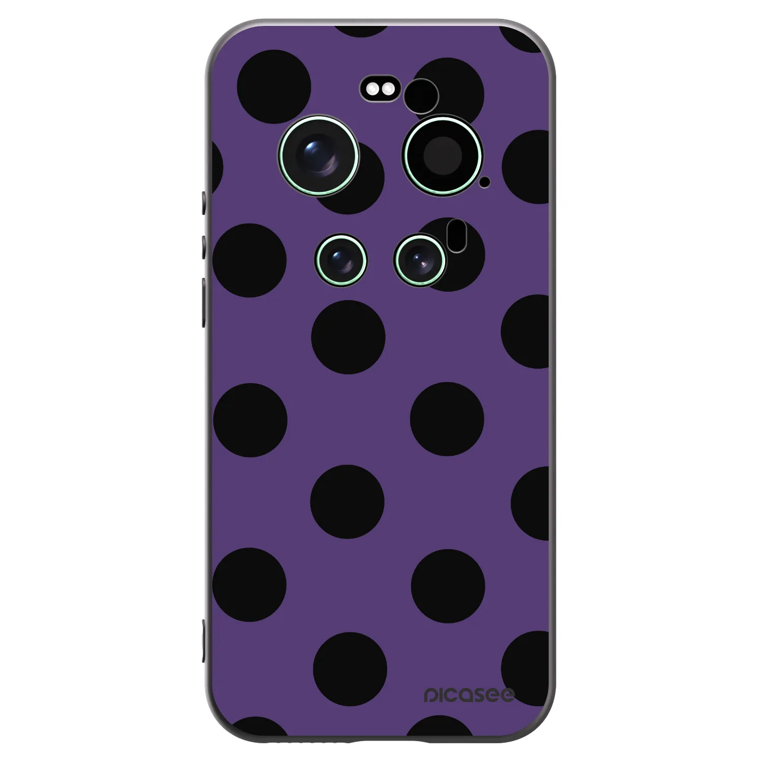 Picasee Μαύρη θήκη σιλικόνης για Xiaomi 17 Ultra - Big flickers 2