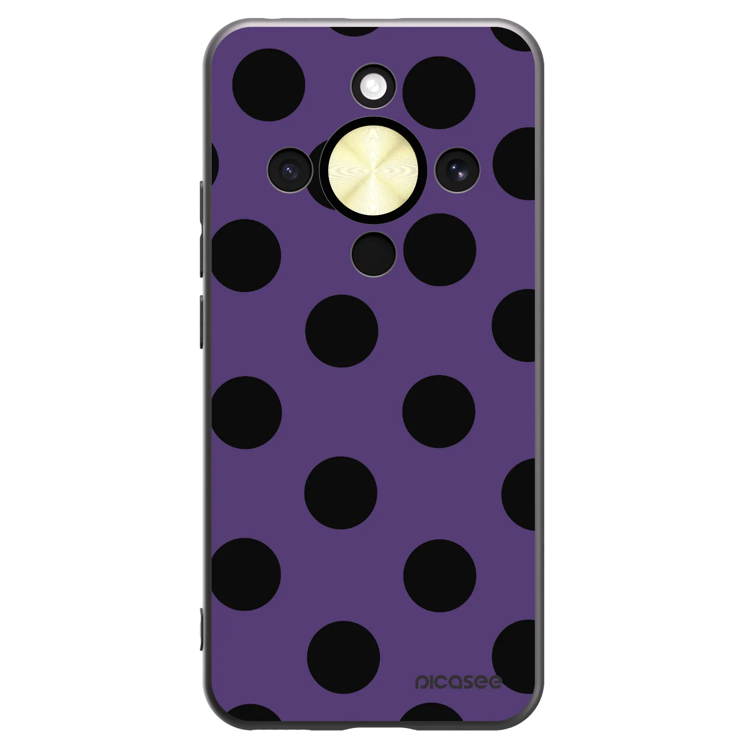 Picasee Μαύρη θήκη σιλικόνης για Honor Magic8 Lite 5G - Big flickers 2