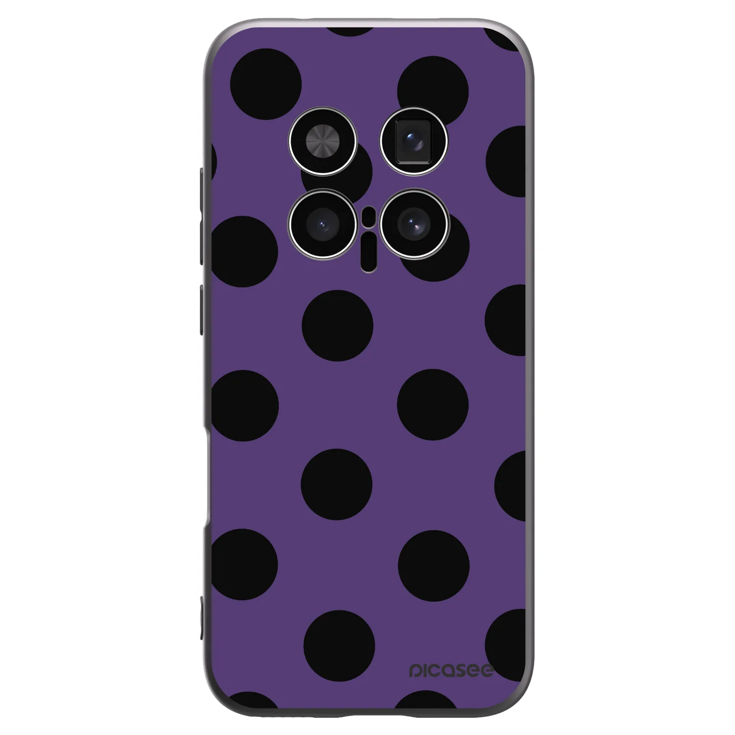 Picasee Μαύρη θήκη σιλικόνης για Honor Magic8 Pro 5G - Big flickers 2