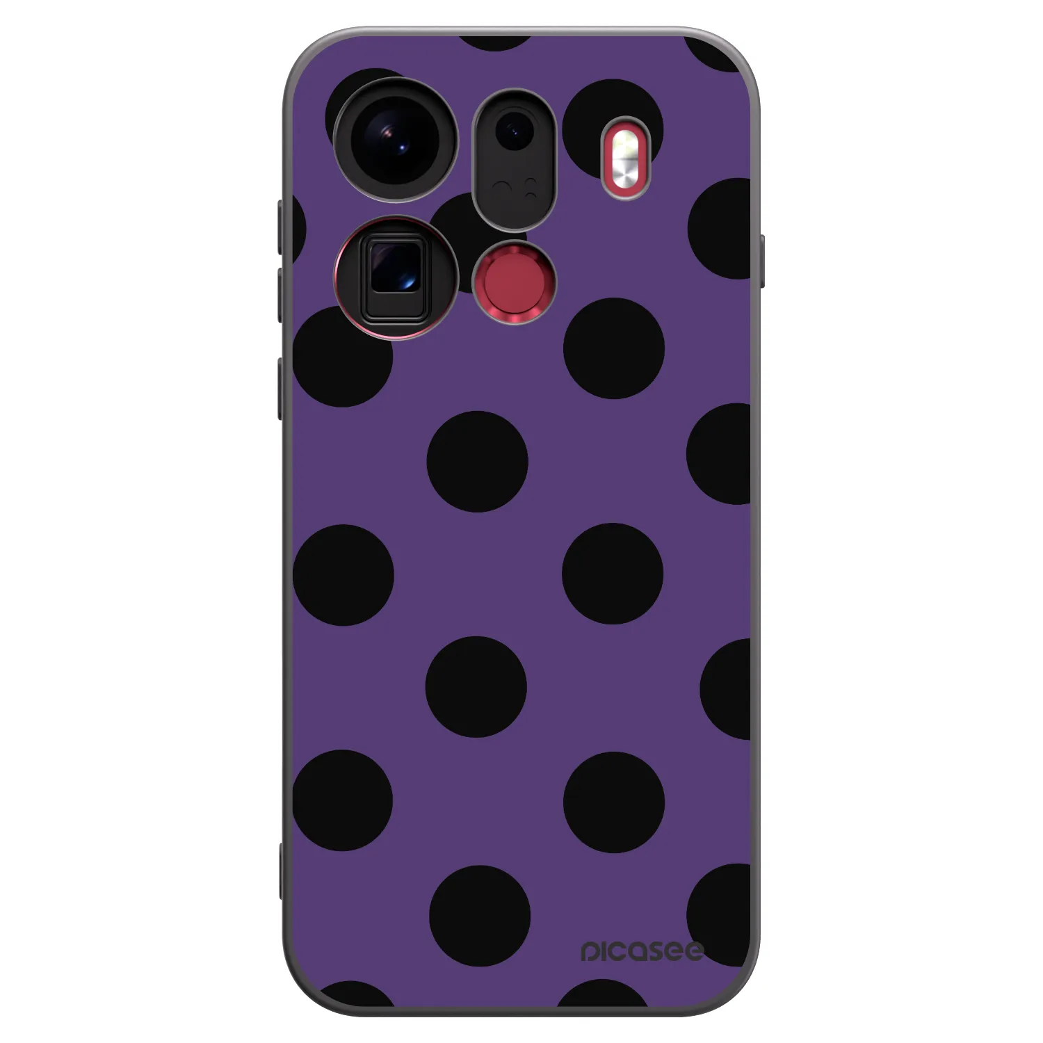 Picasee Μαύρη θήκη σιλικόνης για OPPO Find X9 Pro - Big flickers 2