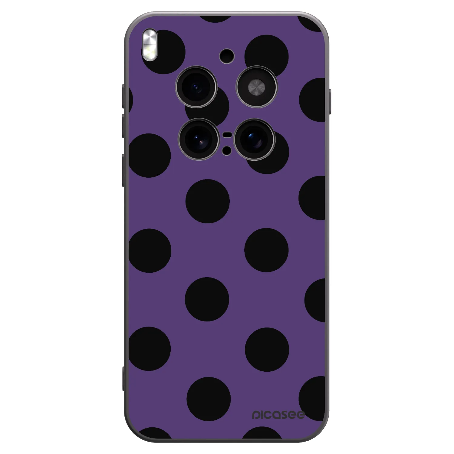 Picasee Μαύρη θήκη σιλικόνης για Vivo X300 Pro - Big flickers 2