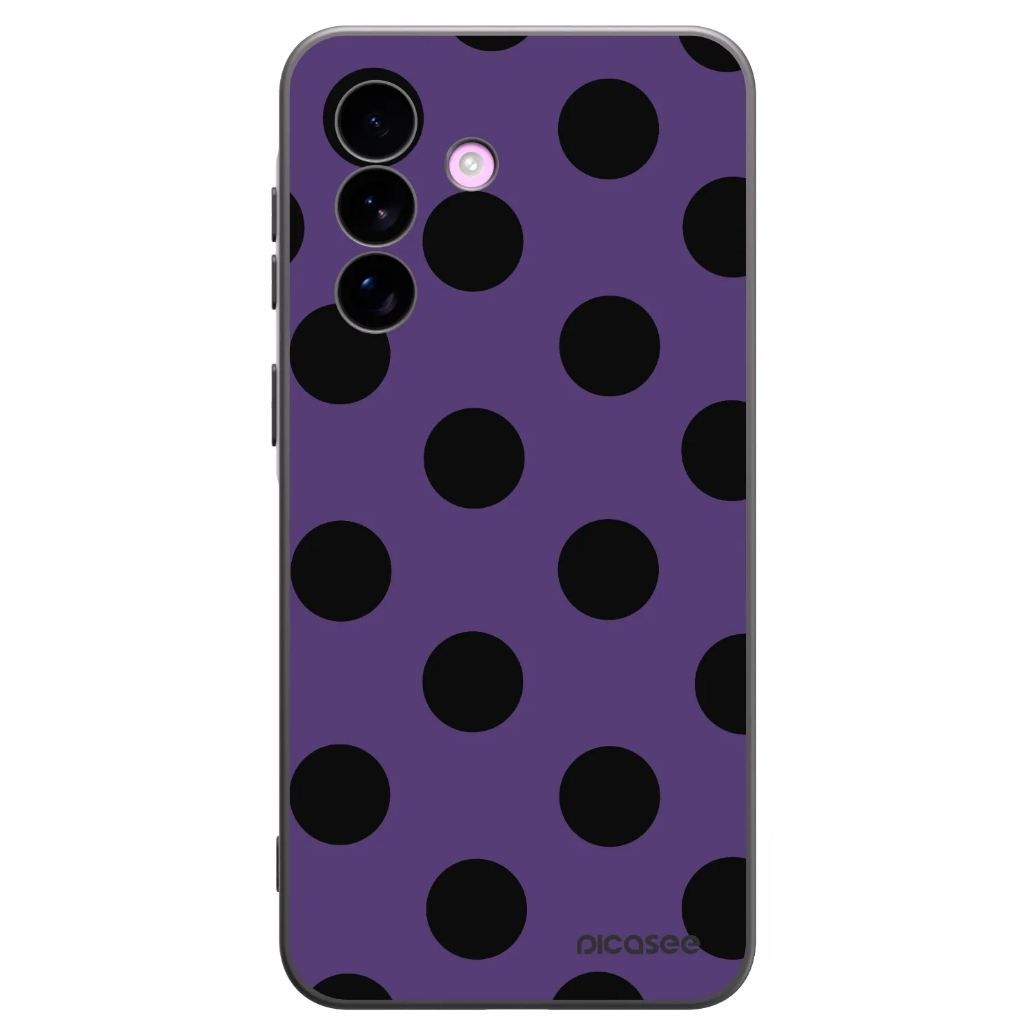 Picasee Μαύρη θήκη σιλικόνης για Samsung Galaxy A57 5G - Big flickers 2