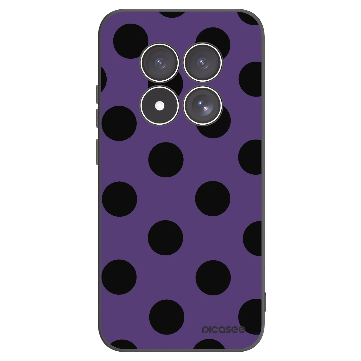 Picasee Μαύρη θήκη σιλικόνης για Xiaomi Redmi Note 15 Pro 5G - Big flickers 2