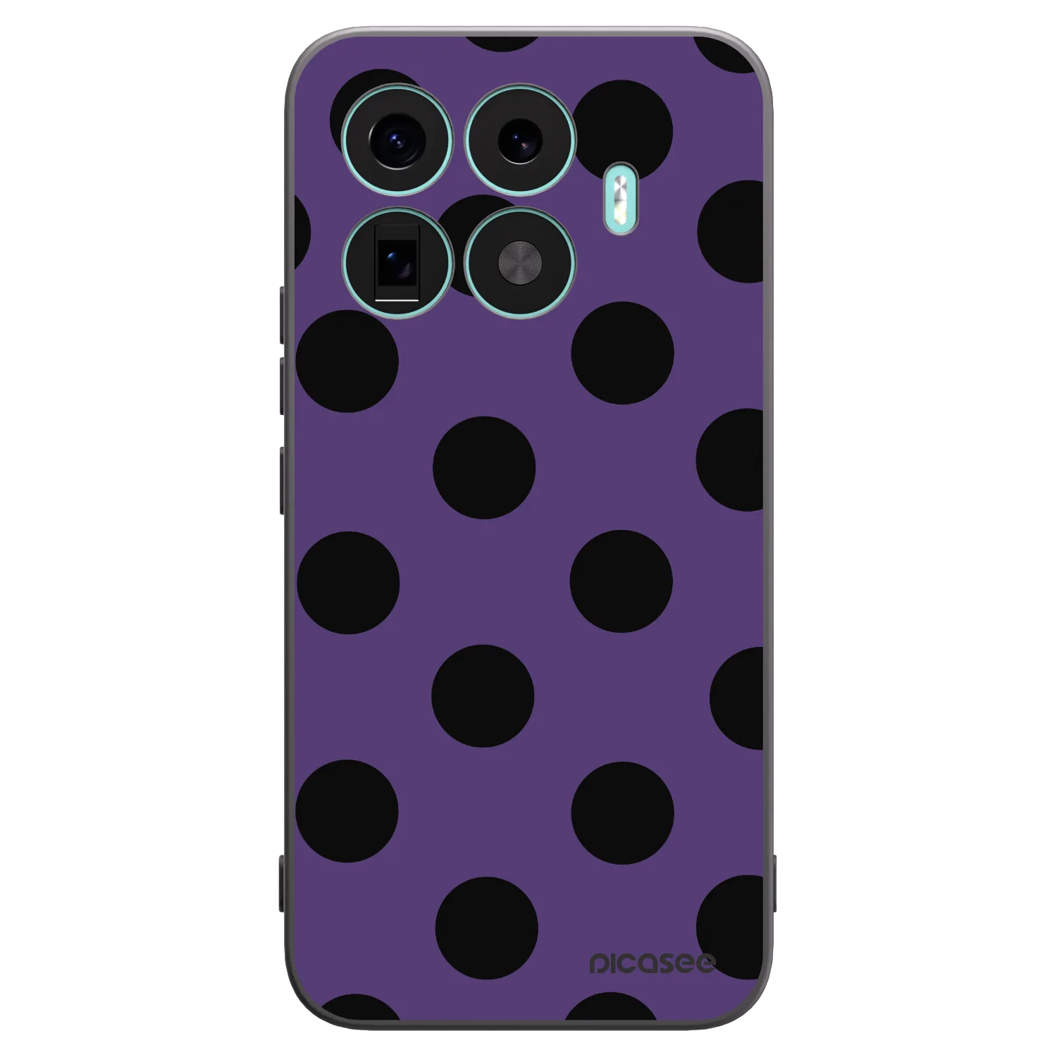 Picasee Μαύρη θήκη σιλικόνης για Xiaomi 17T Pro - Big flickers 2
