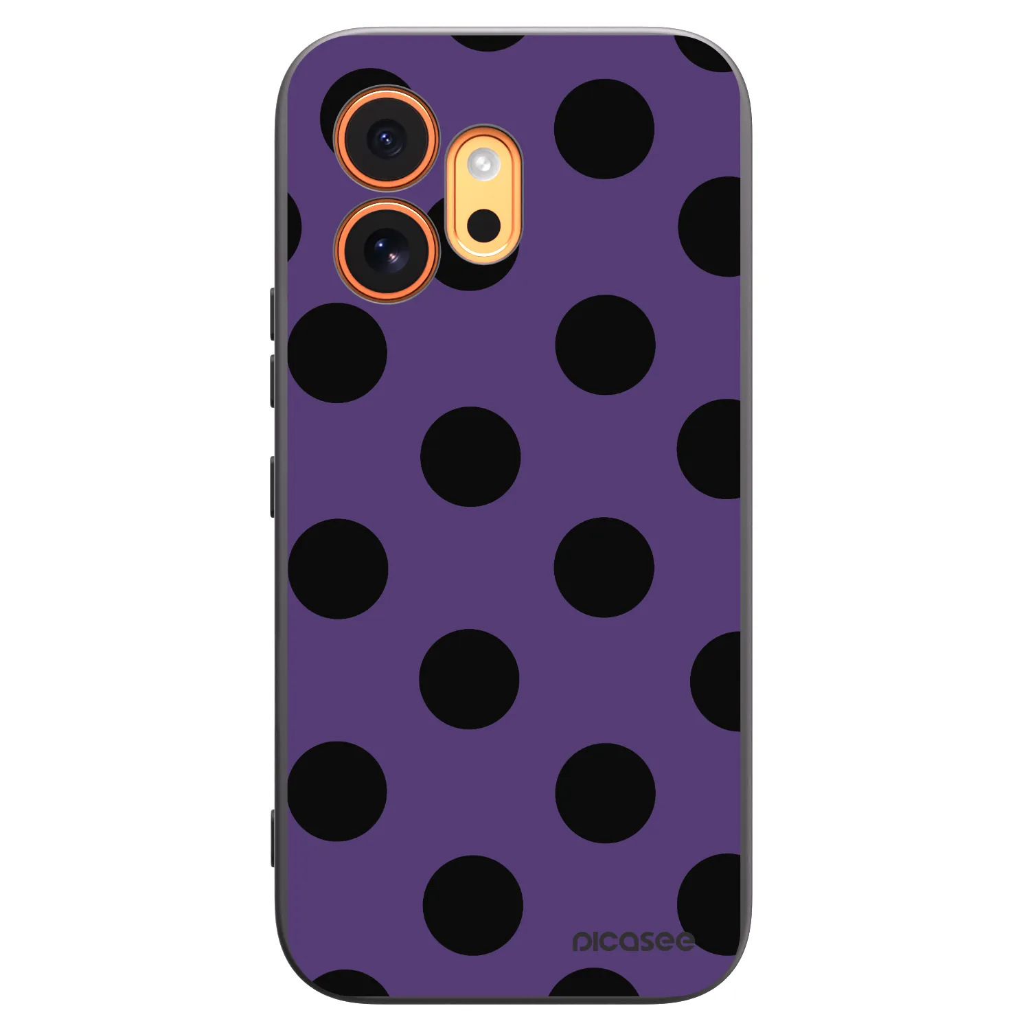 Picasee Μαύρη θήκη σιλικόνης για Honor 600 - Big flickers 2
