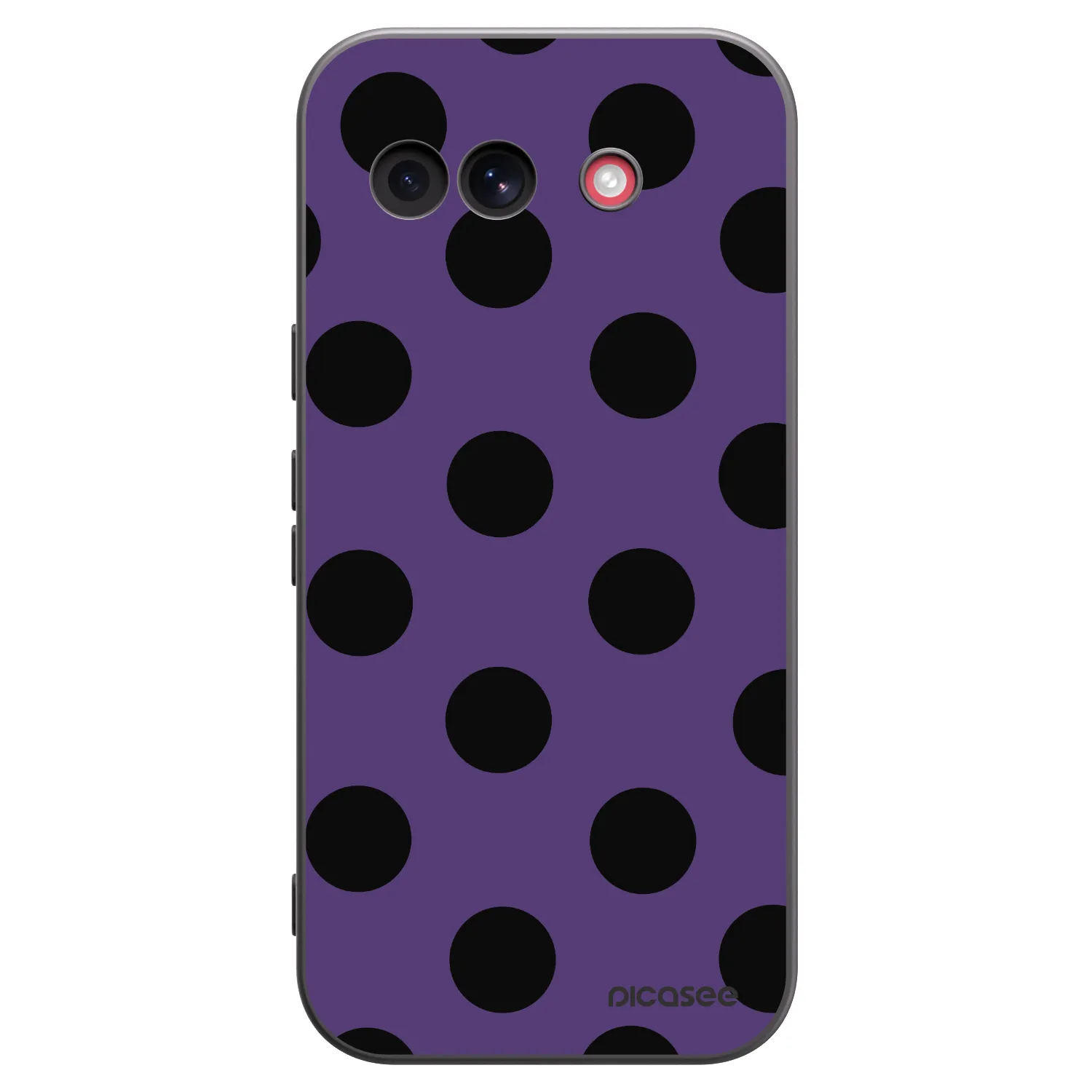 Picasee Μαύρη θήκη σιλικόνης για Google Pixel 10a - Big flickers 2