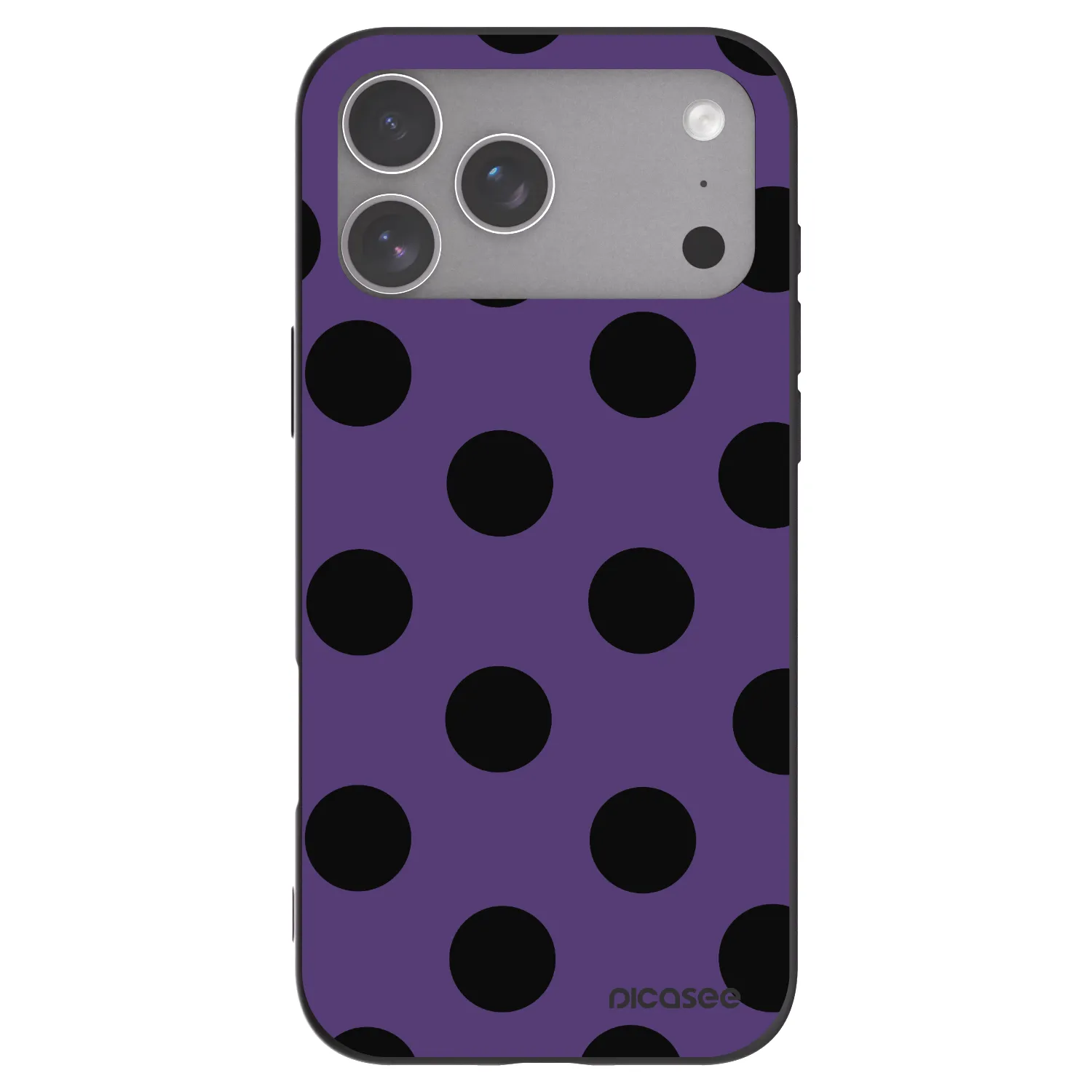 Picasee Μαύρη θήκη σιλικόνης για Apple iPhone 18 Pro Max - Big flickers 2