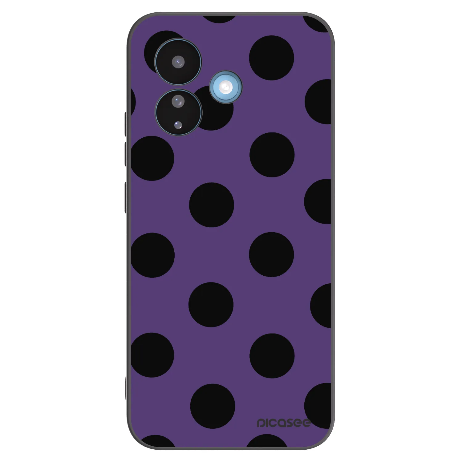Picasee Μαύρη θήκη σιλικόνης για Xiaomi Redmi Note 17 Pro 5G - Big flickers 2