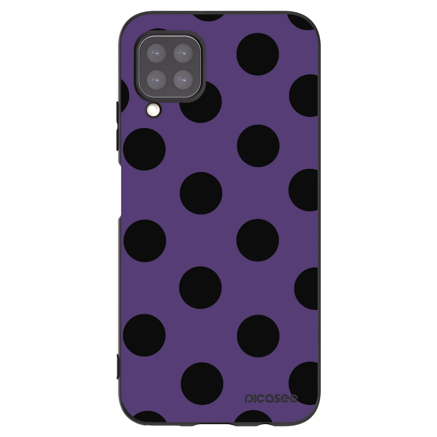 Picasee Μαύρη θήκη σιλικόνης για Huawei P40 Lite - Big flickers 2