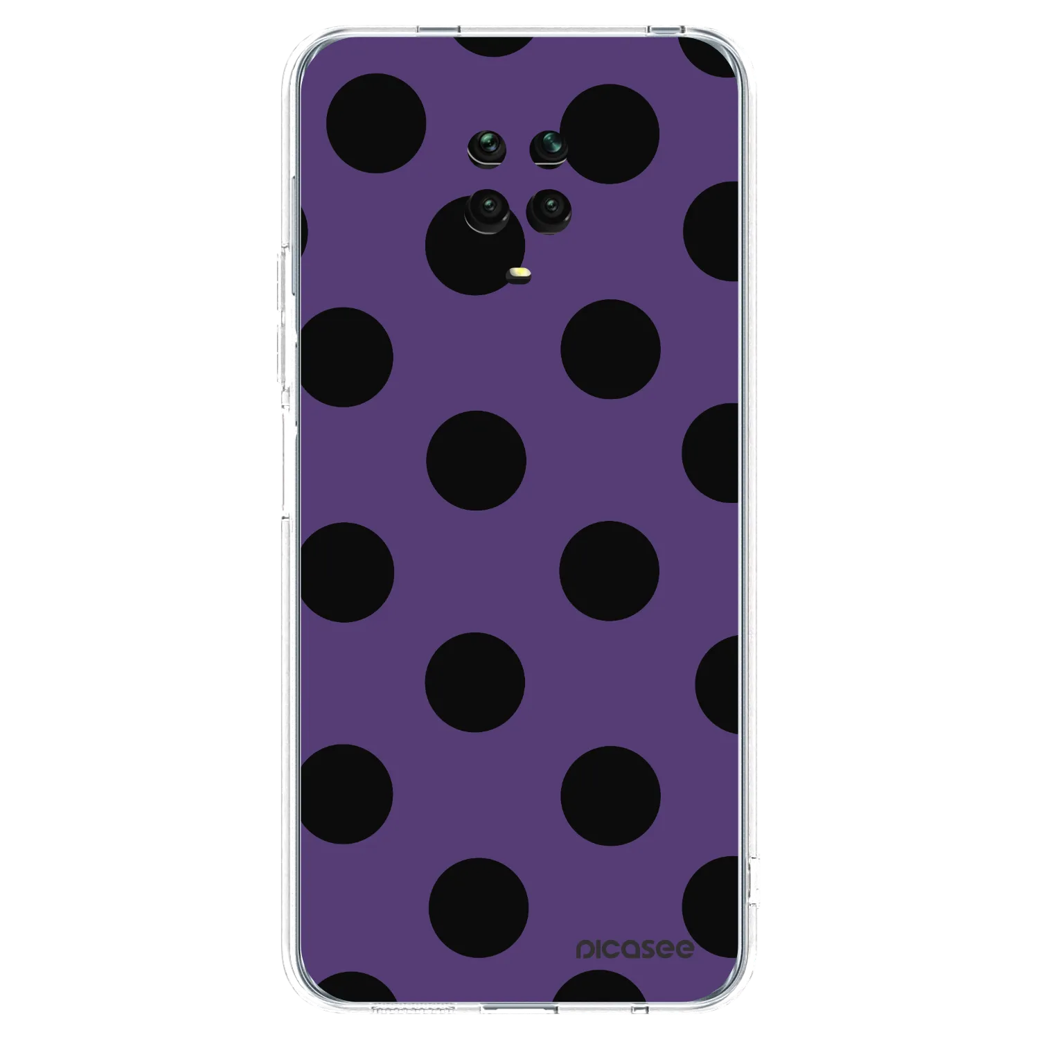 Picasee διαφανής θήκη σιλικόνης Xiaomi Redmi Note 9S - Big flickers 2