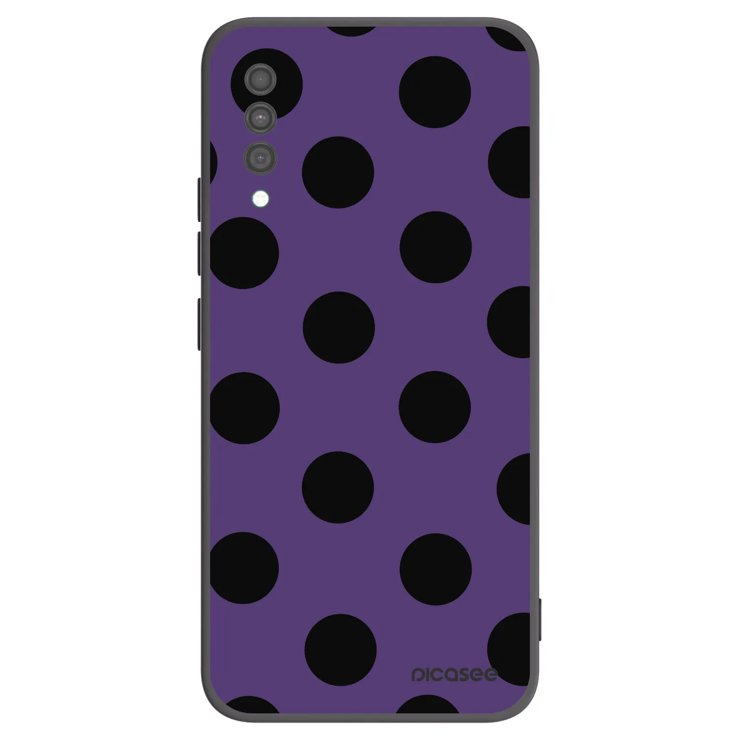 Picasee Μαύρη θήκη σιλικόνης για Samsung Galaxy A30s A307F - Big flickers 2