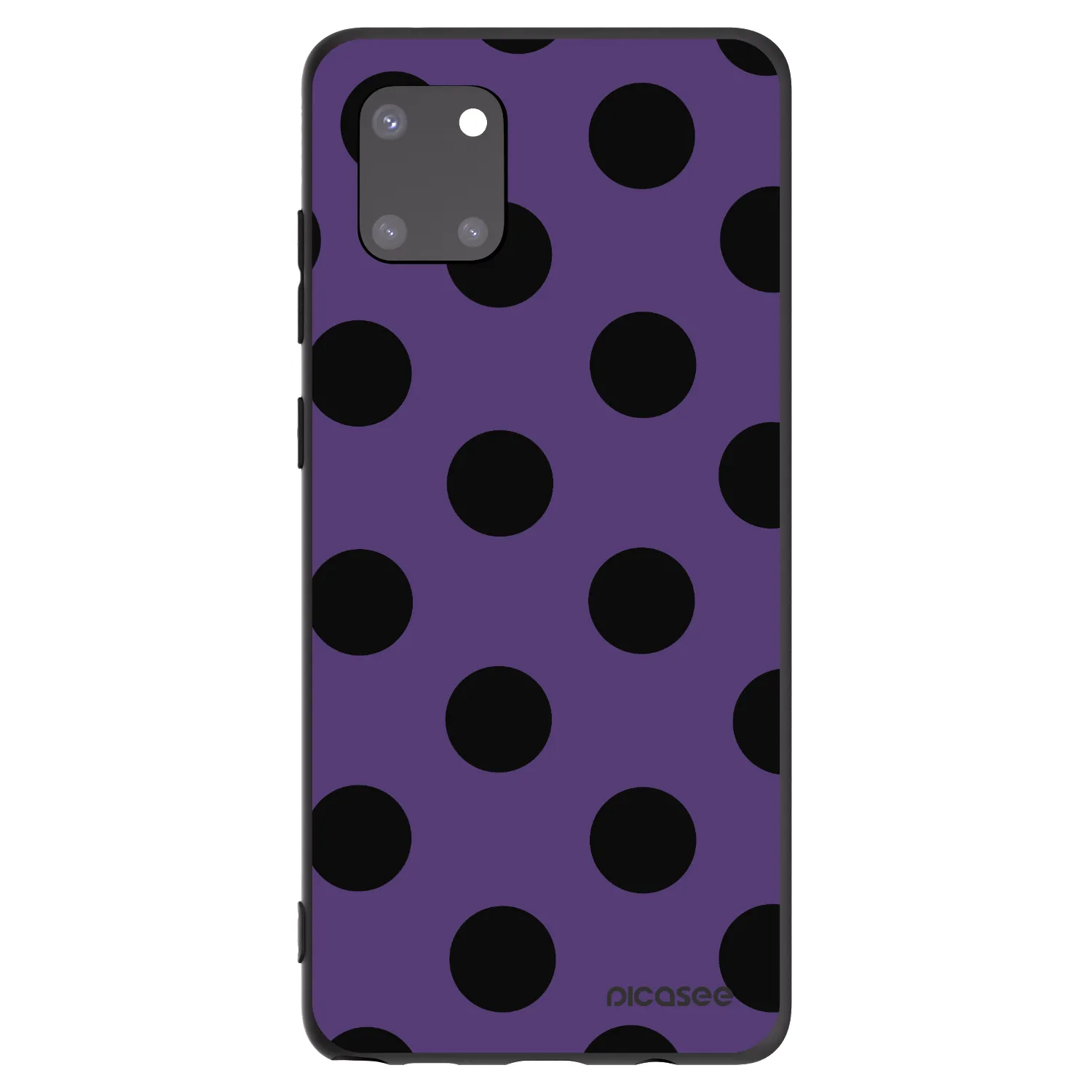 Picasee Μαύρη θήκη σιλικόνης για Samsung Galaxy Note 10 Lite N770F - Big flickers 2