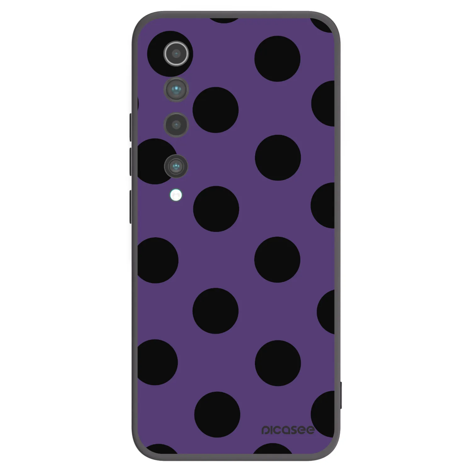 Picasee Μαύρη θήκη σιλικόνης για Xiaomi Mi 10 - Big flickers 2