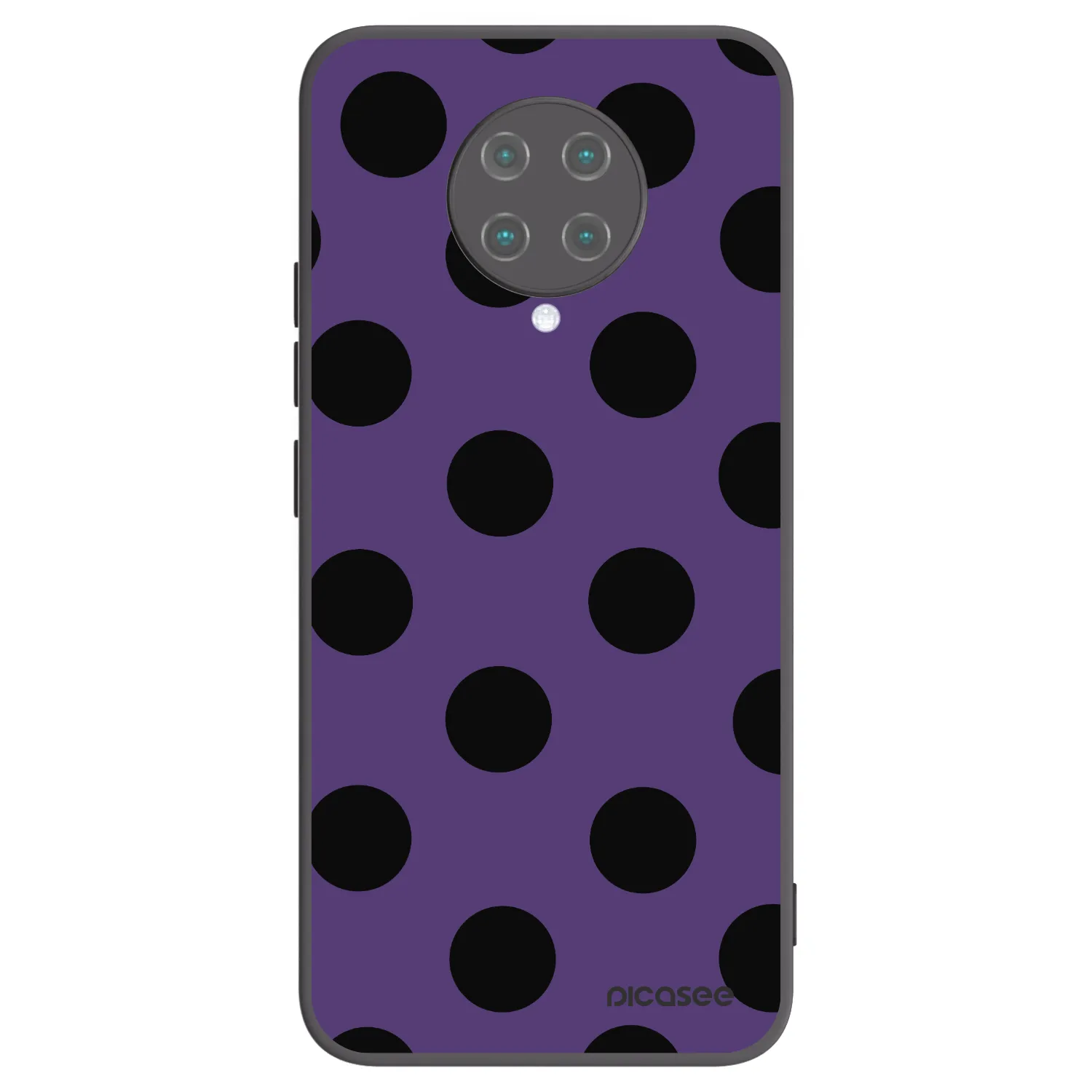 Picasee Μαύρη θήκη σιλικόνης για Xiaomi Poco F2 Pro - Big flickers 2