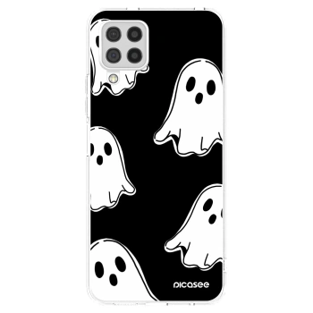 Picasee διαφανής θήκη σιλικόνης Samsung Galaxy A22 A225F 4G - Black ghosts