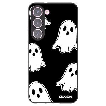 Picasee Μαύρη θήκη σιλικόνης για Samsung Galaxy S23 5G - Black ghosts