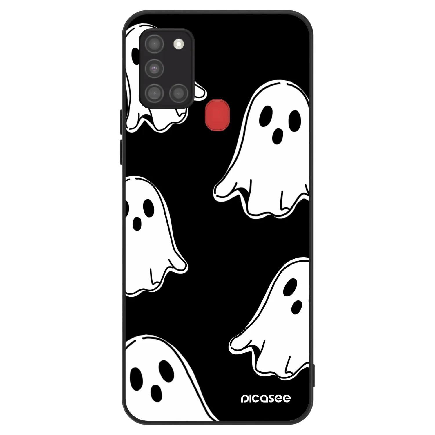 Picasee ULTIMATE CASE για Samsung Galaxy A21s - Black ghosts
